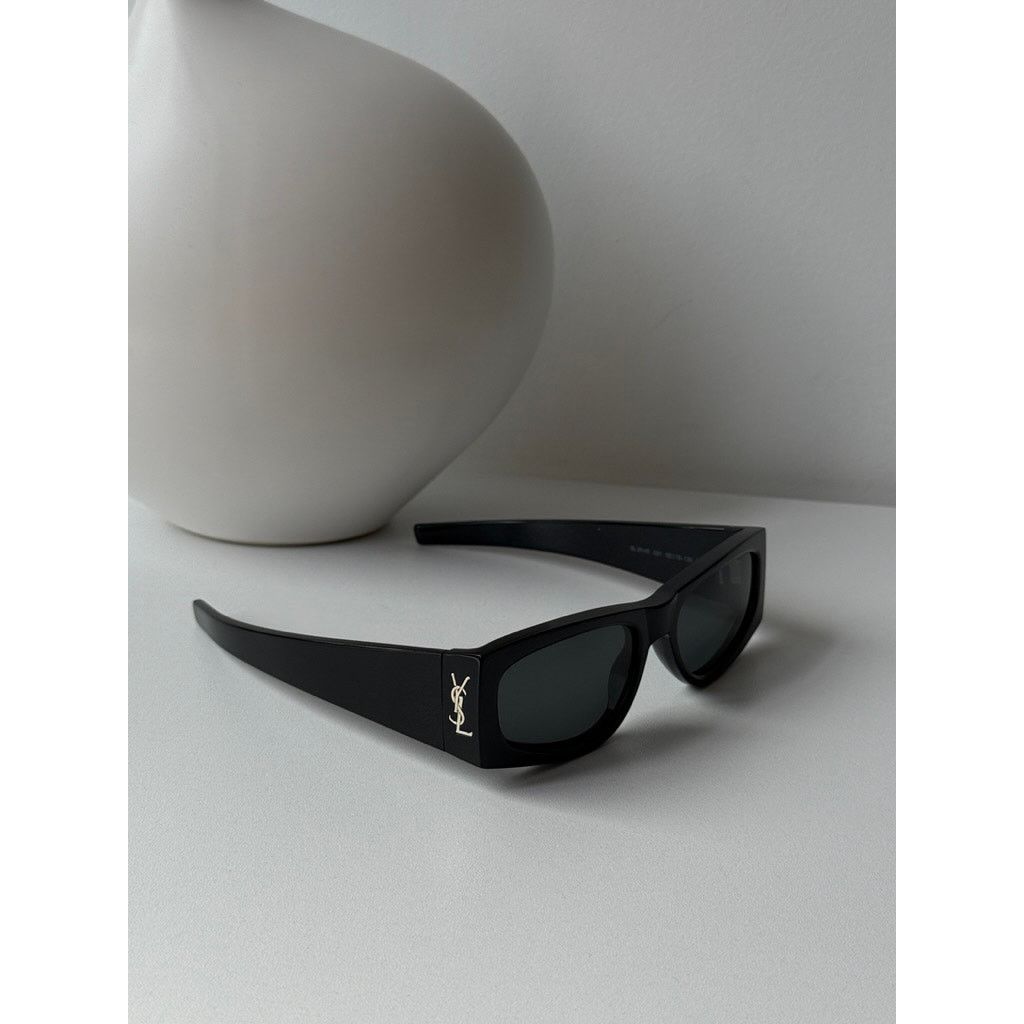 Saint Laurent Paris NEW Saint Laurent SLM140/F Black Gold Sunglasses Size ONE SIZE - 5 Thumbnail
