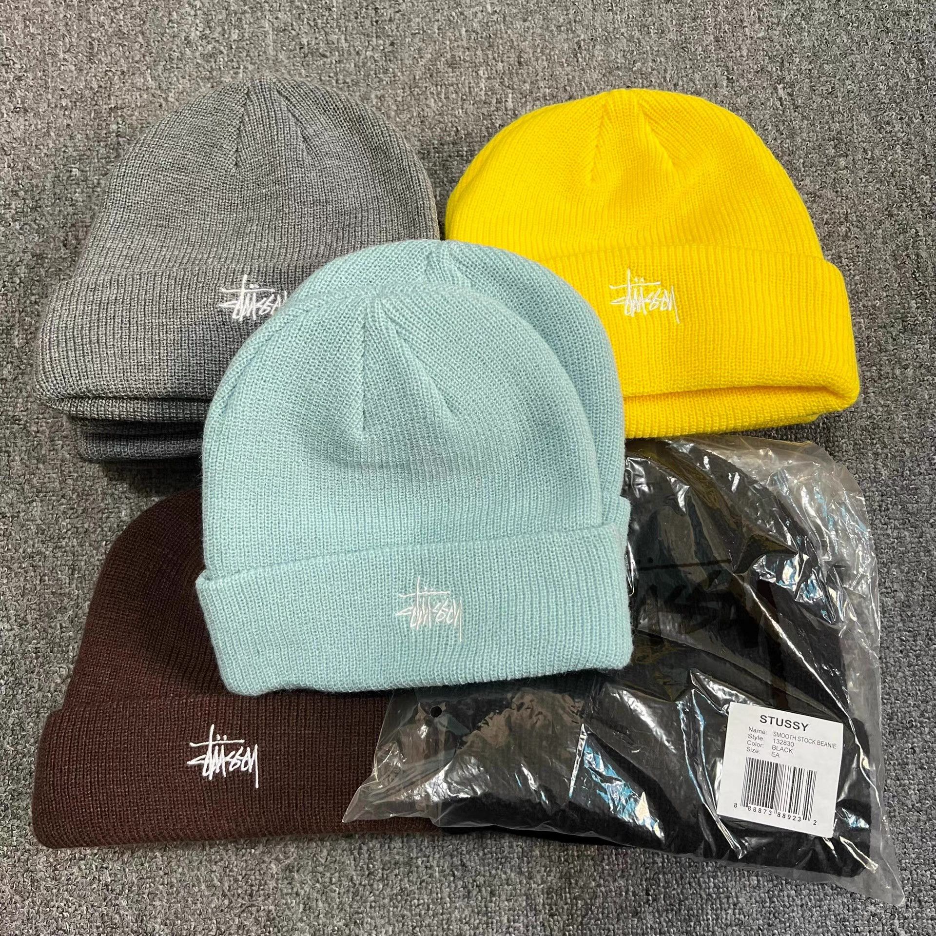 Stussy Stussy Classic Solid Color Embroidered Logo Knit Beanie Q7 Size ONE SIZE - 2 Thumbnail