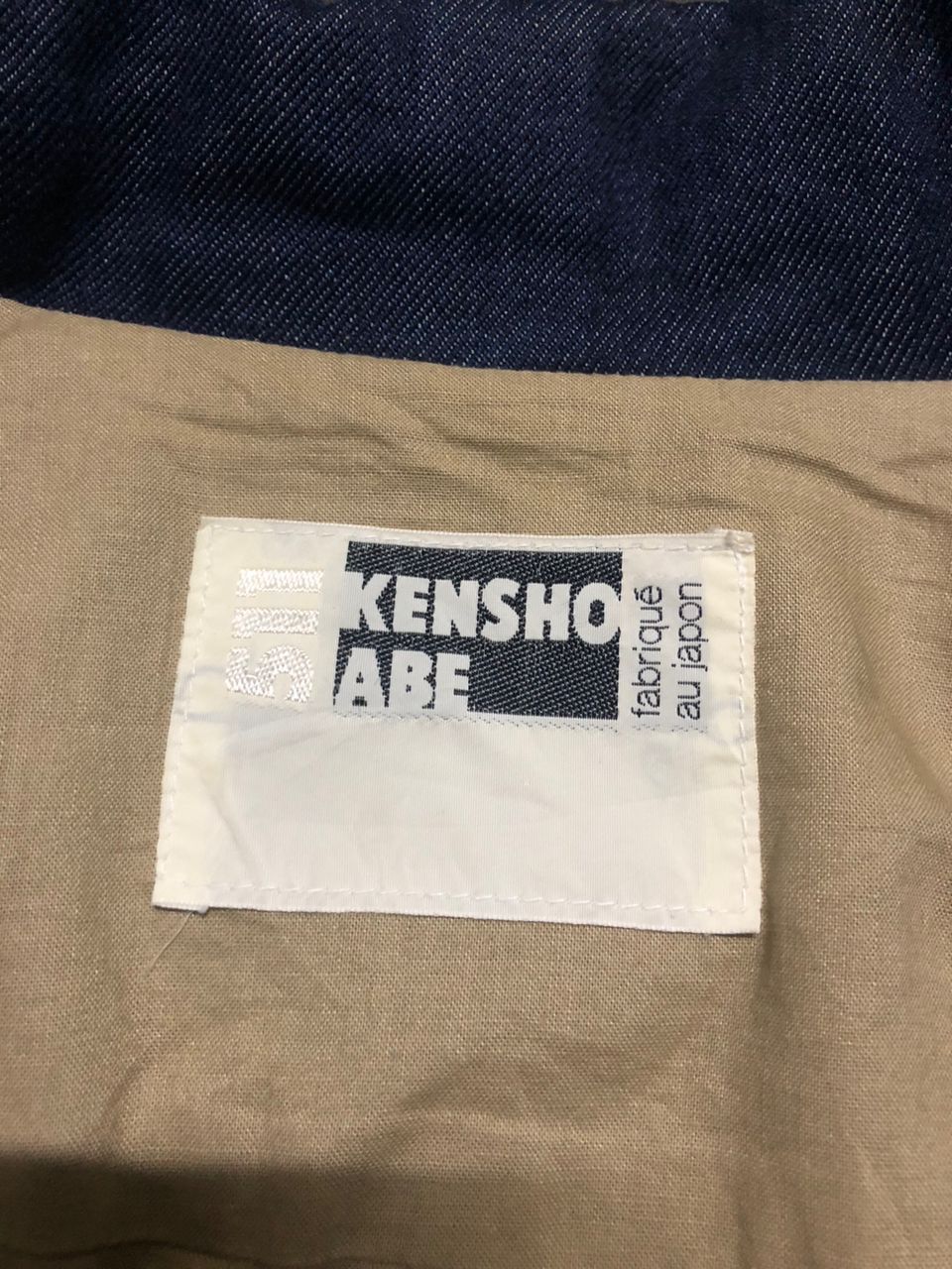 Kensho Abe Vintage 511 Kensho Abe Denim Jacket Leather Part Rare Size S / US 4 / IT 40 - 13 Thumbnail