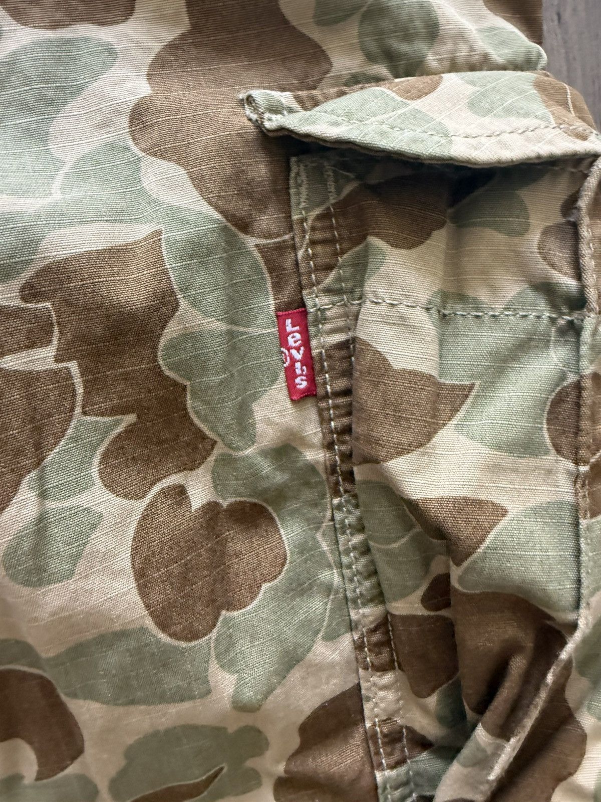 Levi's Levi’s XX Cargo Baggy Camo Pants Mens 33x30 Utility Cargo Size US 33 - 5 Thumbnail