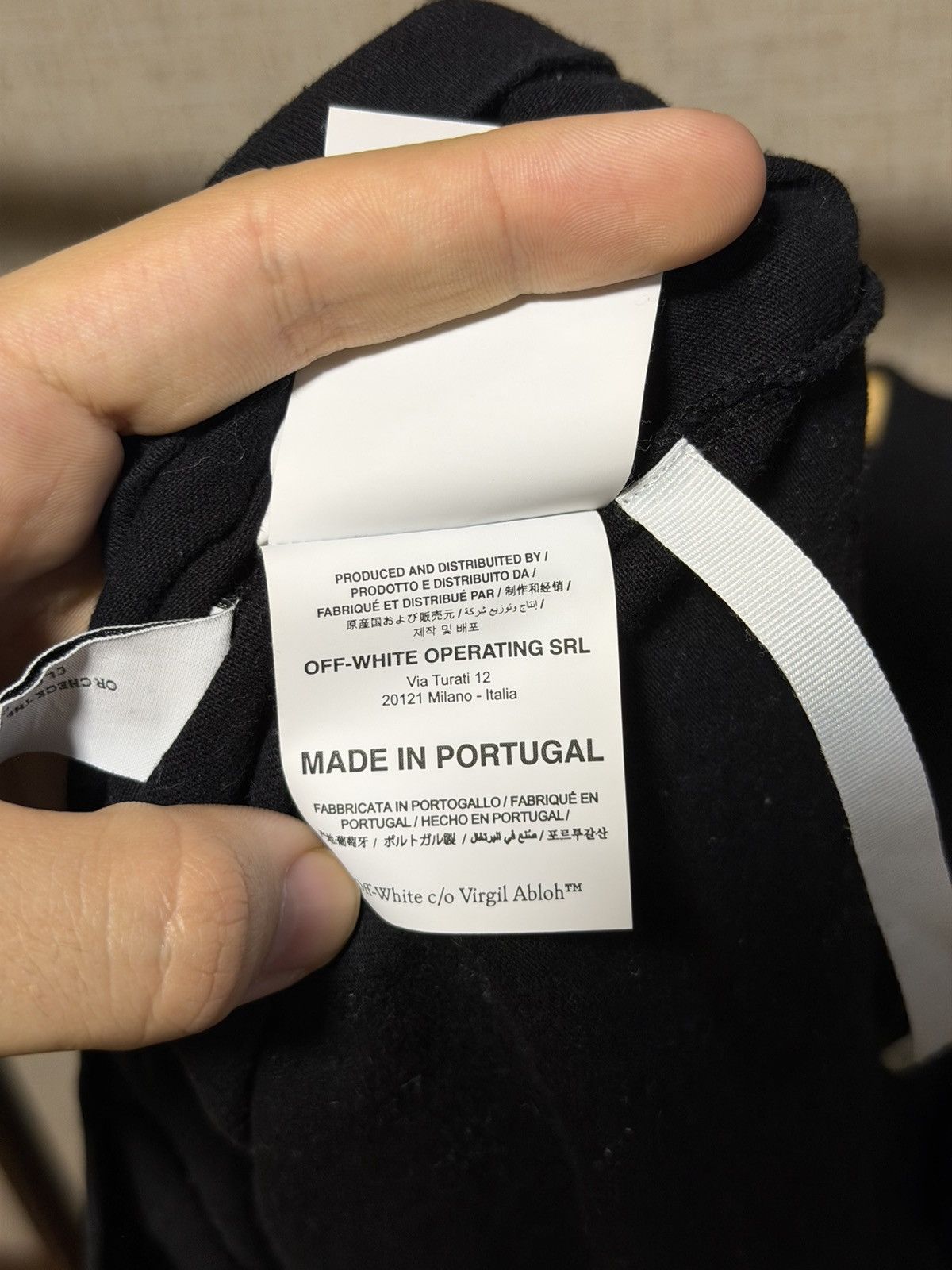 Off-White OFF WHITE CARAVAGGIO BLACK T-SHIRT Size US M / EU 48-50 / 2 - 7 Thumbnail