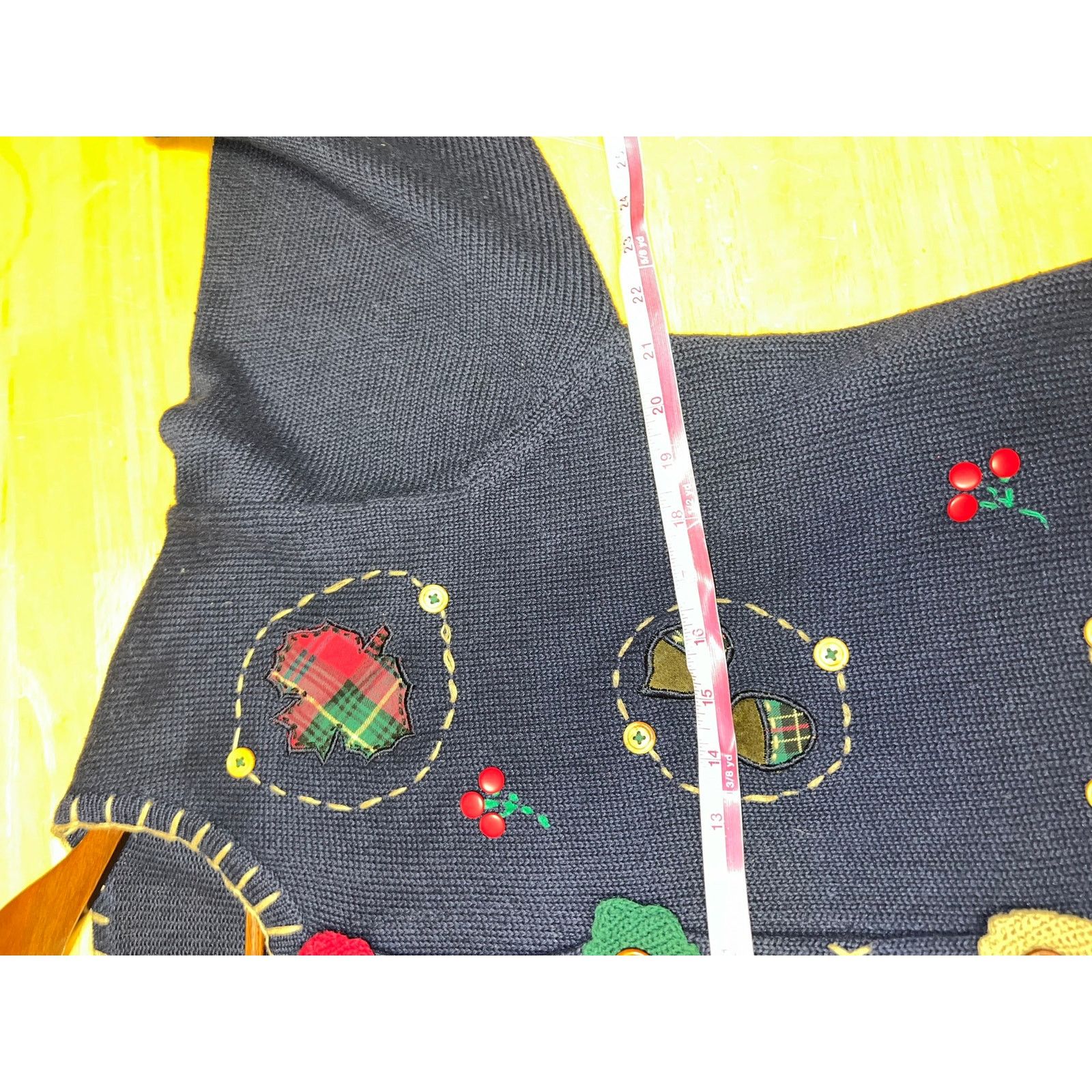 Vintage Vintage Susan Bristol Sweater Cardigan Leafs Falling 90s L Size L / US 10 / IT 46 - 10 Thumbnail