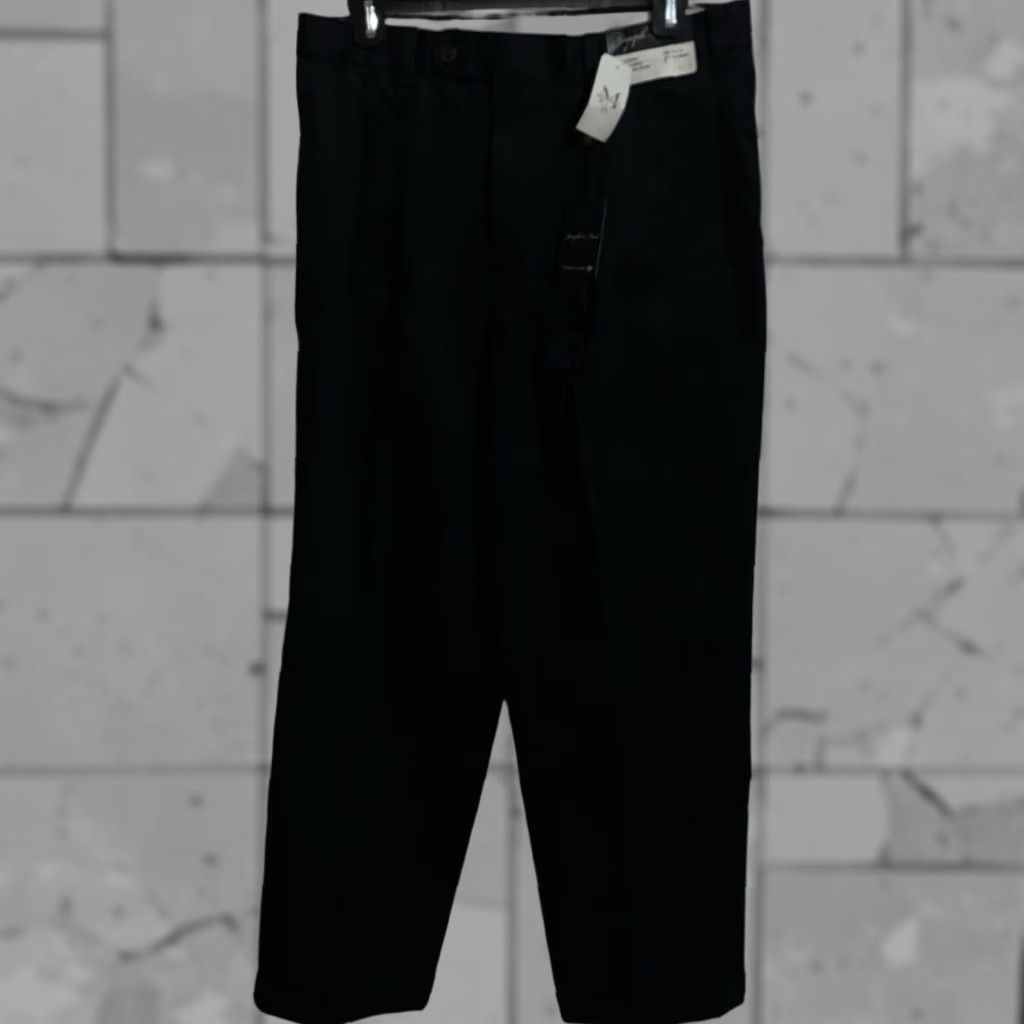 Joseph Joseph & Feiss Dress Pants Men 32x30 Dark Blue Pleated Cuffed Mens Size US 32 / EU 48 - 1 Thumbnail