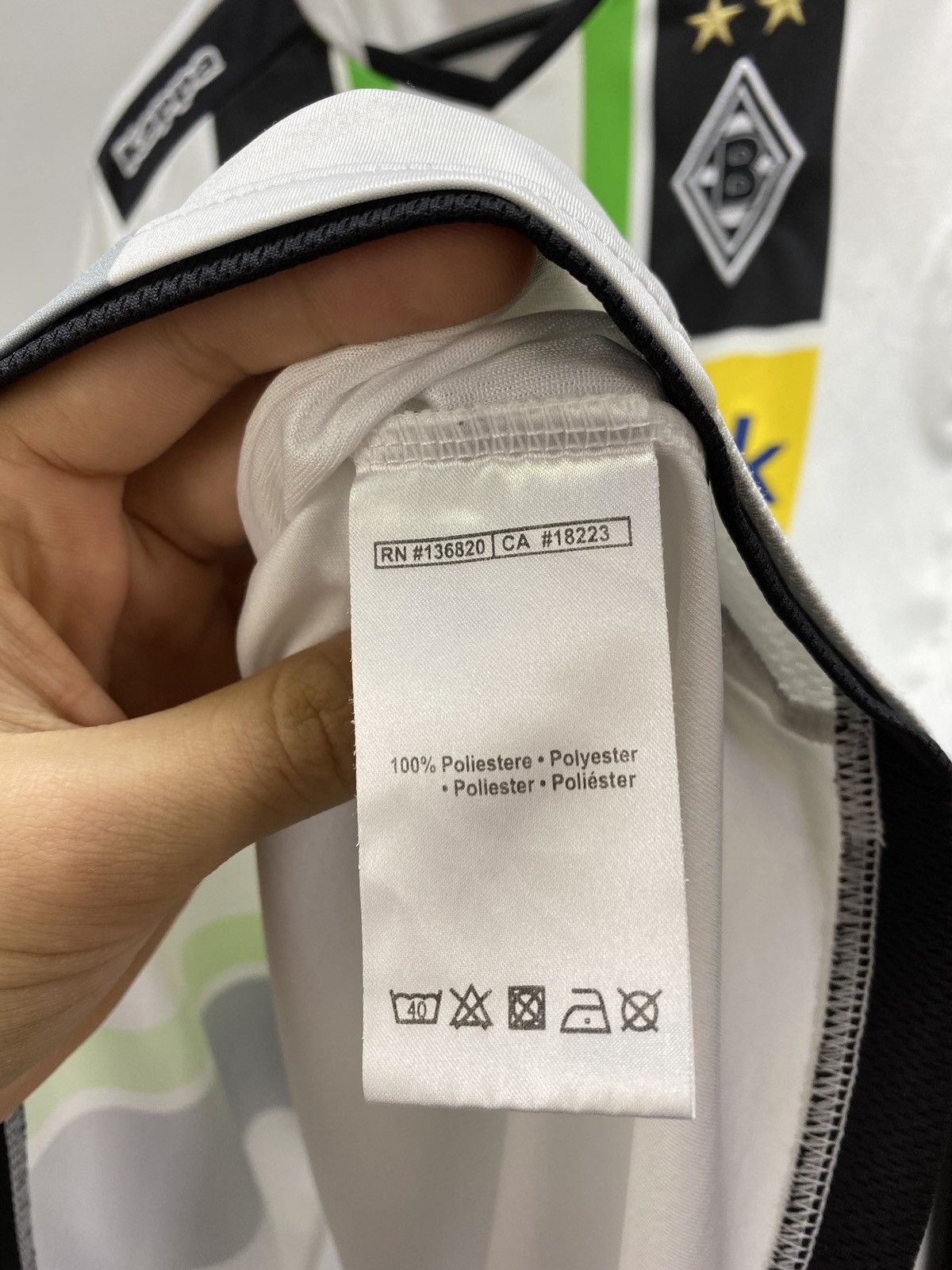 Kappa Borussia Mönchengladbach 2014 Soccer Jersey Home Size US L / EU 52-54 / 3 - 14 Thumbnail