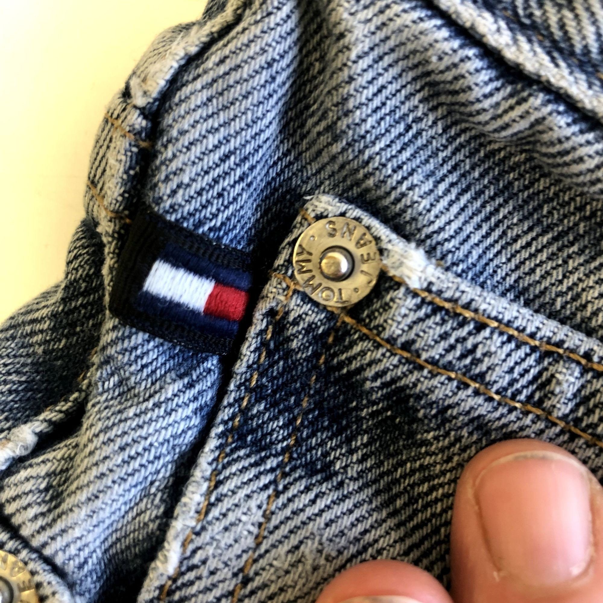 Tommy Hilfiger 80 90's DISTRESSED Blue Jeans Streetwear DENIM SKATER Pants Size US 30 / EU 46 - 6 Thumbnail