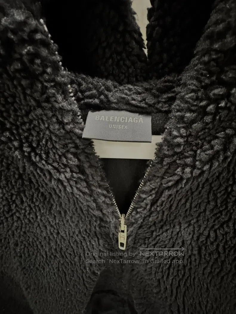 Balenciaga Balenciaga Patch Teddy Fleece Zip-Up Sweatshirt Jacket Size US XL / EU 56 / 4 - 2 Thumbnail