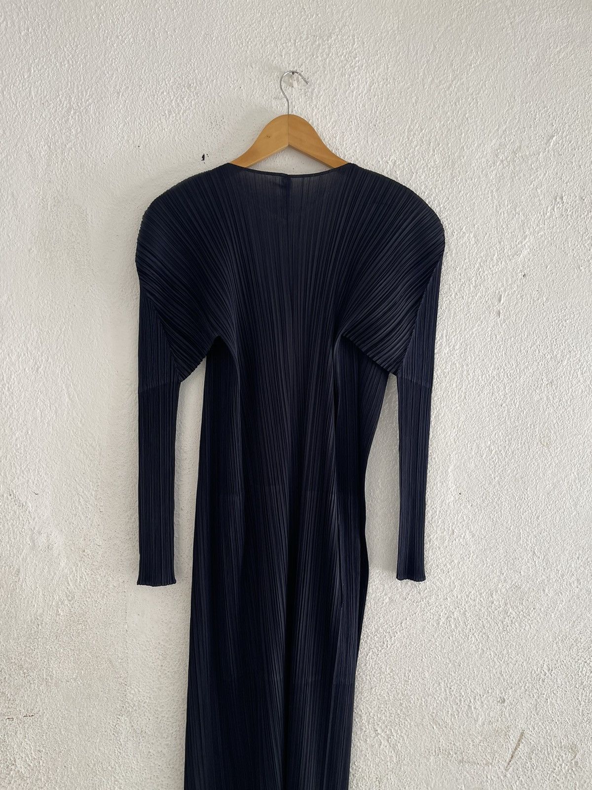 Issey Miyake × Pleats Please Issey Miyake Issey Miyake Pleats Please Cardigan Navy 2 Pockets Size ONE SIZE - 10 Thumbnail