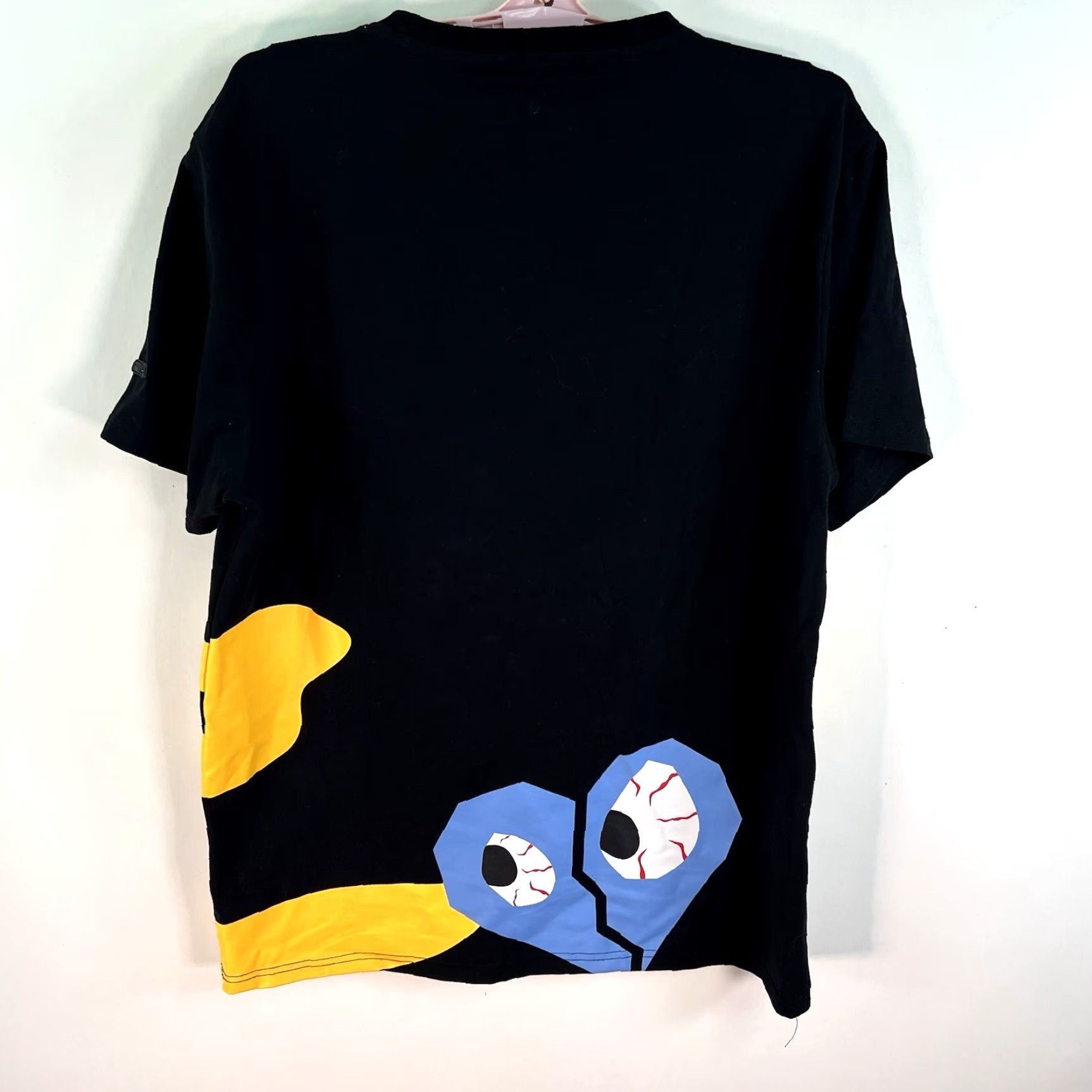 Vintage BKYS Be Kind Embroidered Patchwork T-Shirt Adult M Black Crew Neck Short Sleeve Cotton Blend Size US M / EU 48-50 / 2 - 5 Thumbnail
