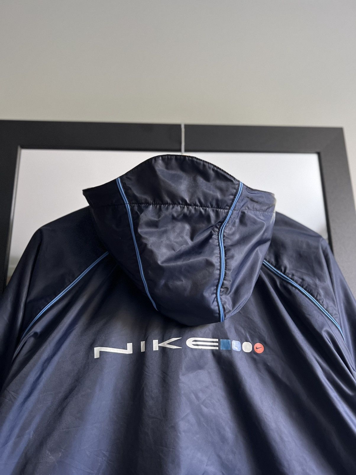 Nike Vintage 90’s Nike Swoosh Nylon Anorak Jacket Size US XL / EU 56 / 4 - 6 Thumbnail
