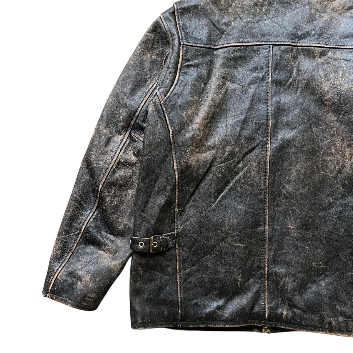 Vintage Vintage Morgan Productions Patina Leather Jacket Size US M / EU 48-50 / 2 - 11 Thumbnail