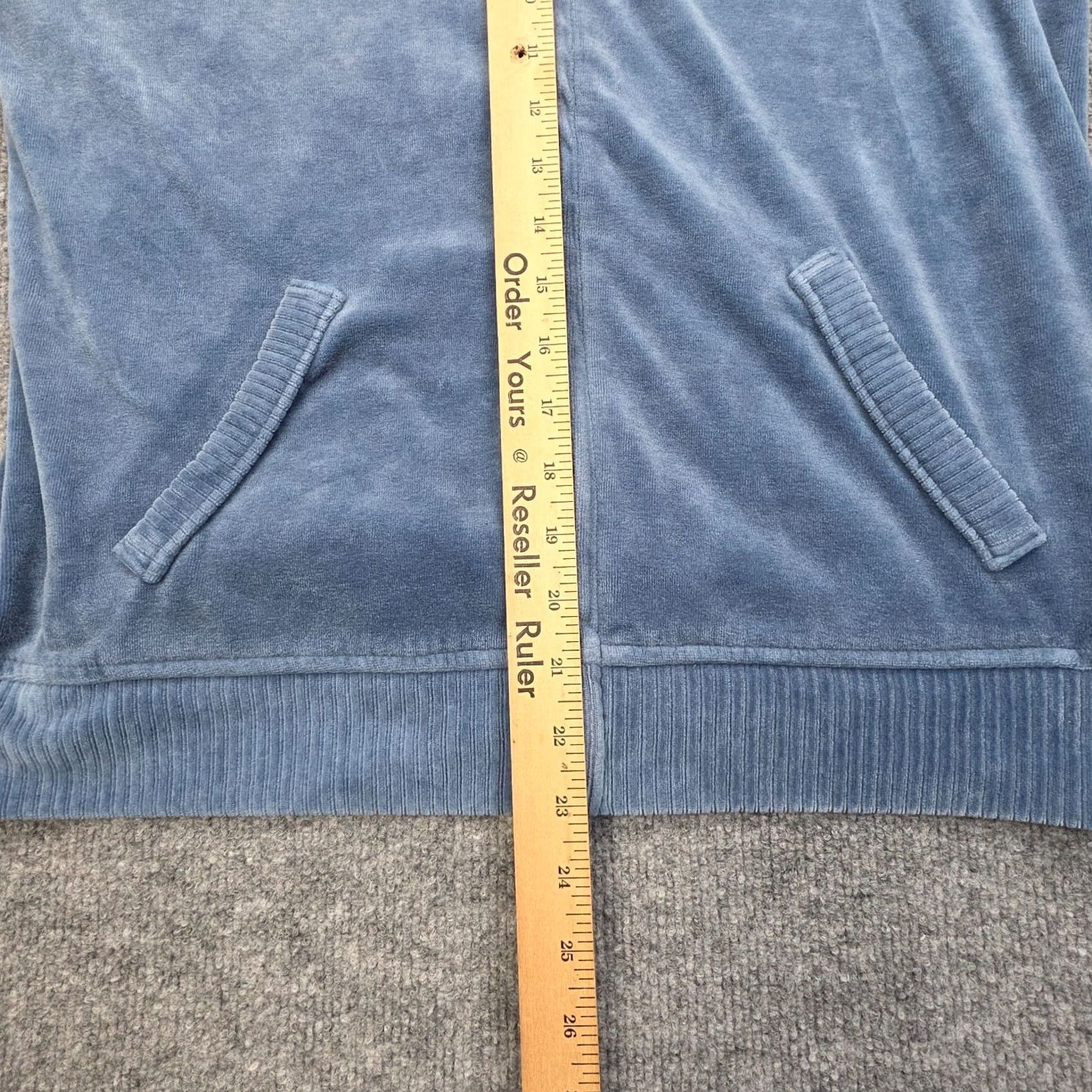 Ralph Lauren Ralph Lauren Active Blue Velour Track Hooded Zip-Up Jacket Women M Size M / US 6-8 / IT 42-44 - 7 Thumbnail