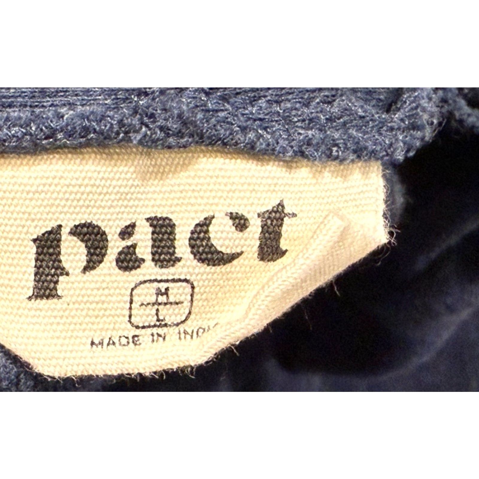 Vintage Pact Women’s Organic Cotton Wrap Cardigan Sweater Blue M/L Womens Size M / US 6-8 / IT 42-44 - 4 Thumbnail
