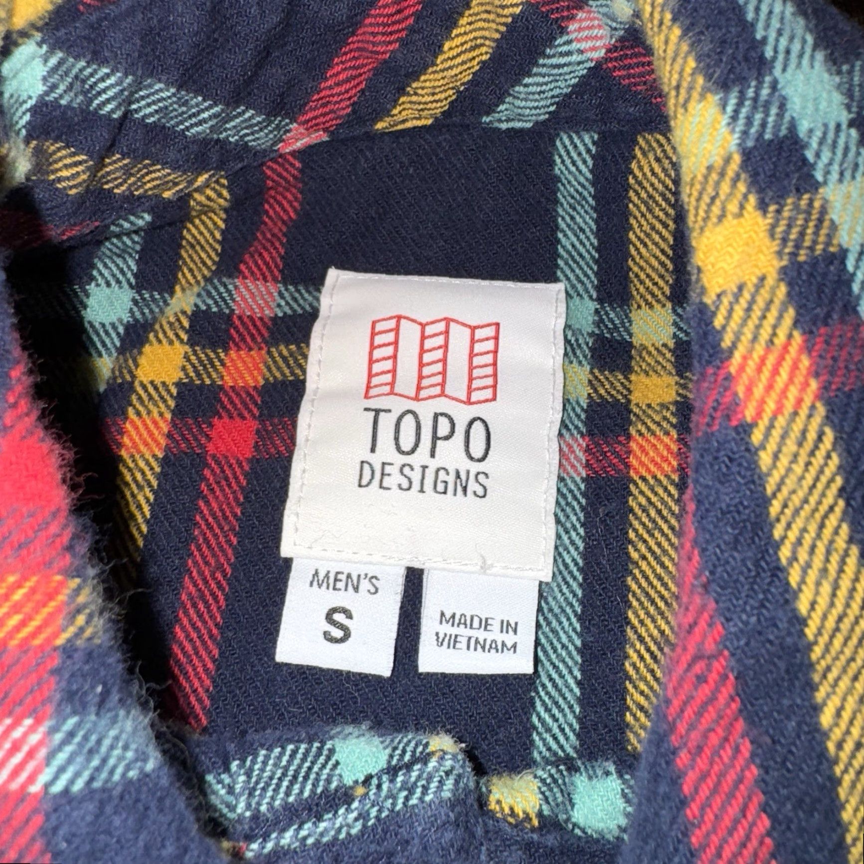 Topo Designs Topo Designs Mountain Flannel Shirt Mens Size Small Navy Blue Plaid Pockets Button-Up Cotton Workwear Long Sleeve Vintage? No Size US S / EU 44-46 / 1 - 4 Thumbnail