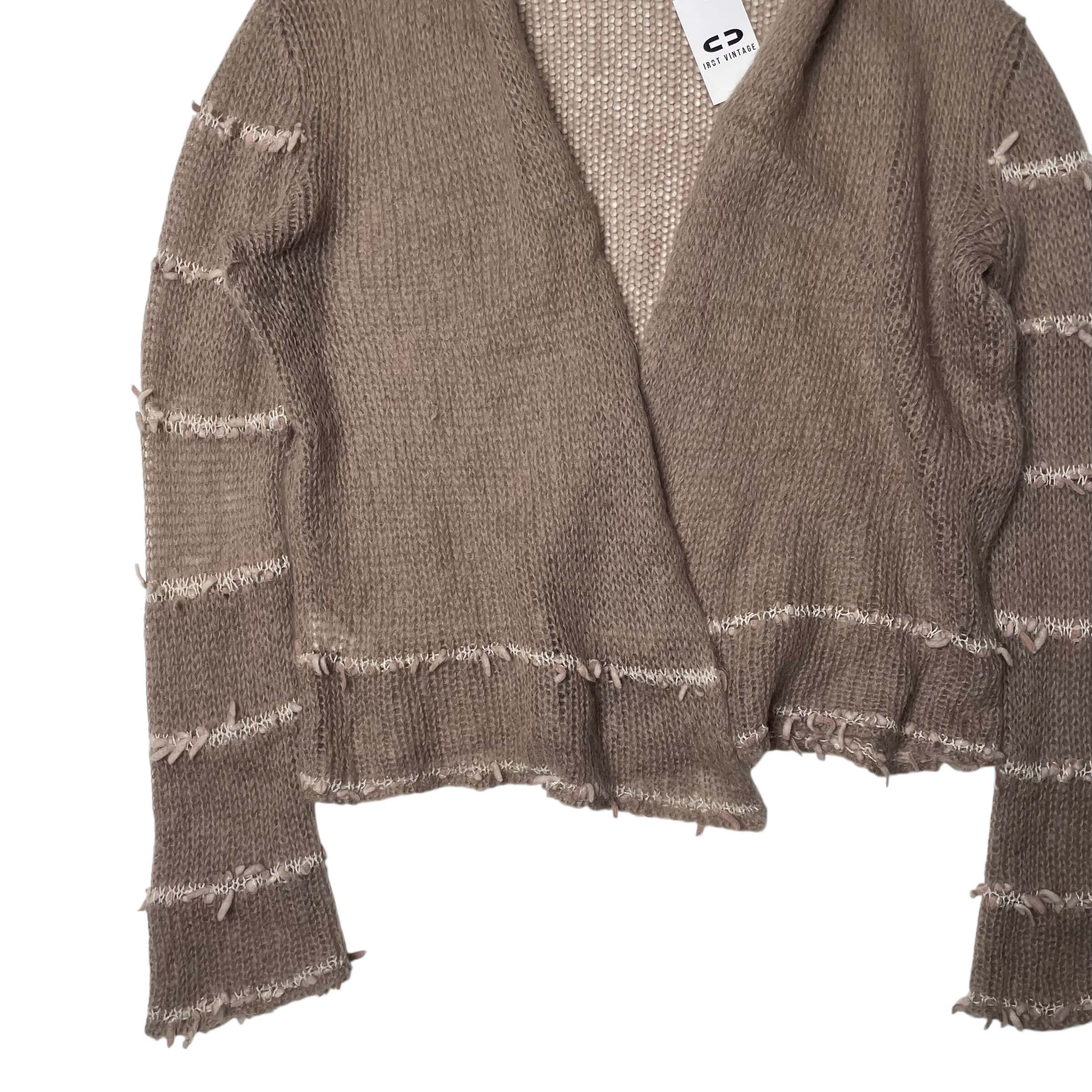 Krizia 90's krizia maglia mohair blend stripe point cardigan Size M / US 6-8 / IT 42-44 - 3 Thumbnail