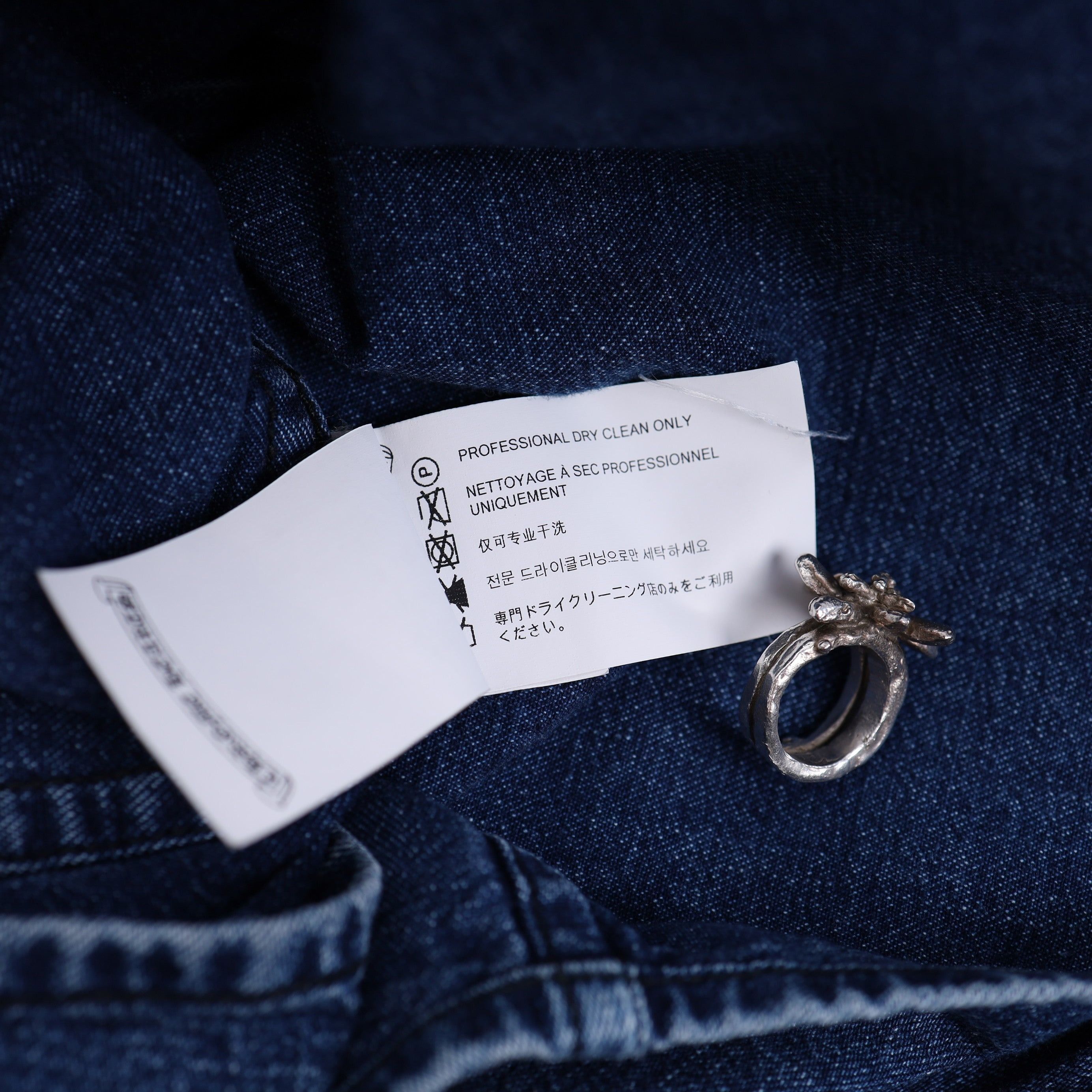 Chrome Hearts CHROME HEARTS CROSS PATCH SLEEVE DENIM SHIRT Size US L / EU 52-54 / 3 - 11 Thumbnail
