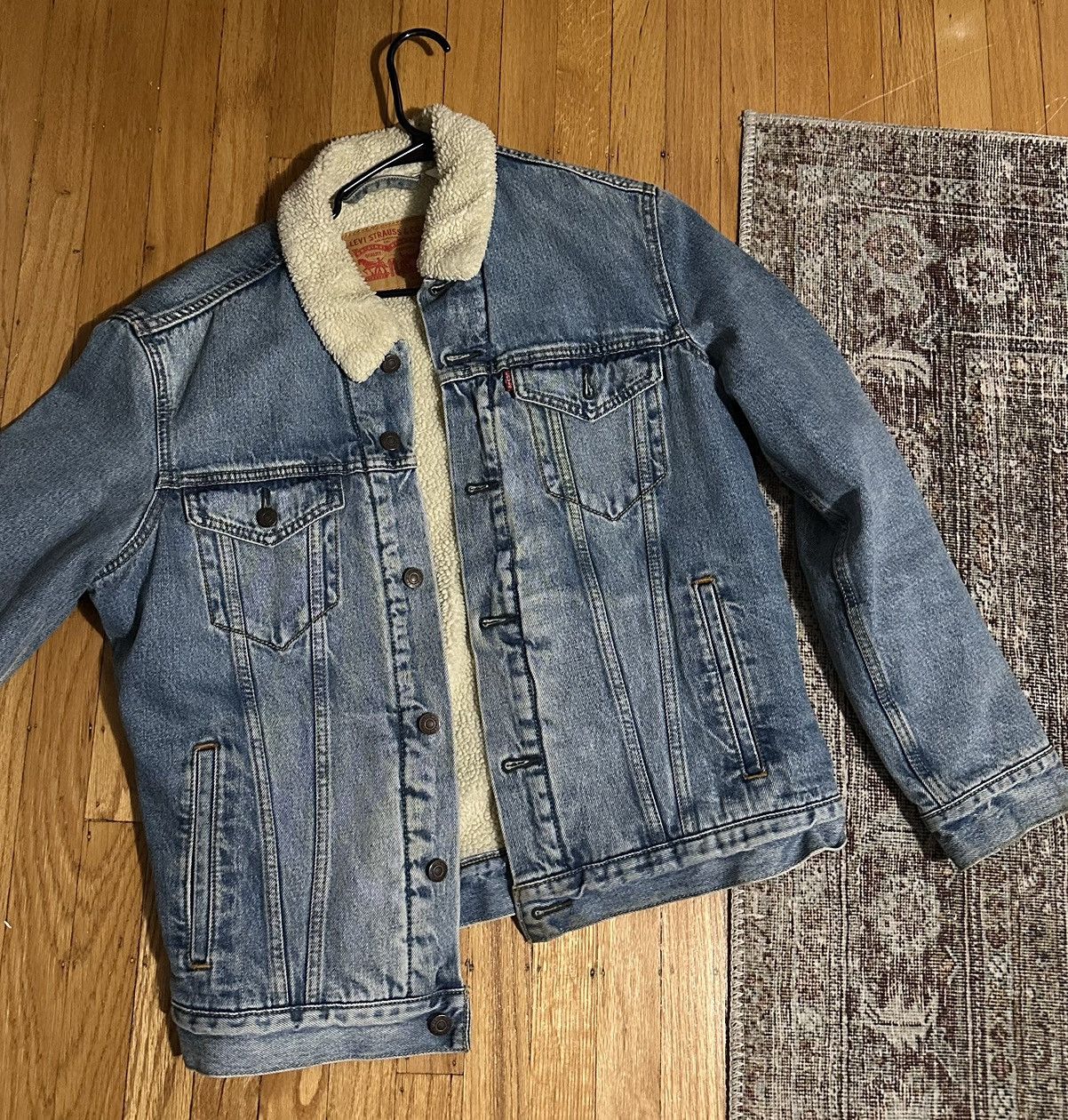 Levi's Vintage Clothing Vintage Levi Sherpa Denim Jacket M Size US M / EU 48-50 / 2 - 2 Thumbnail