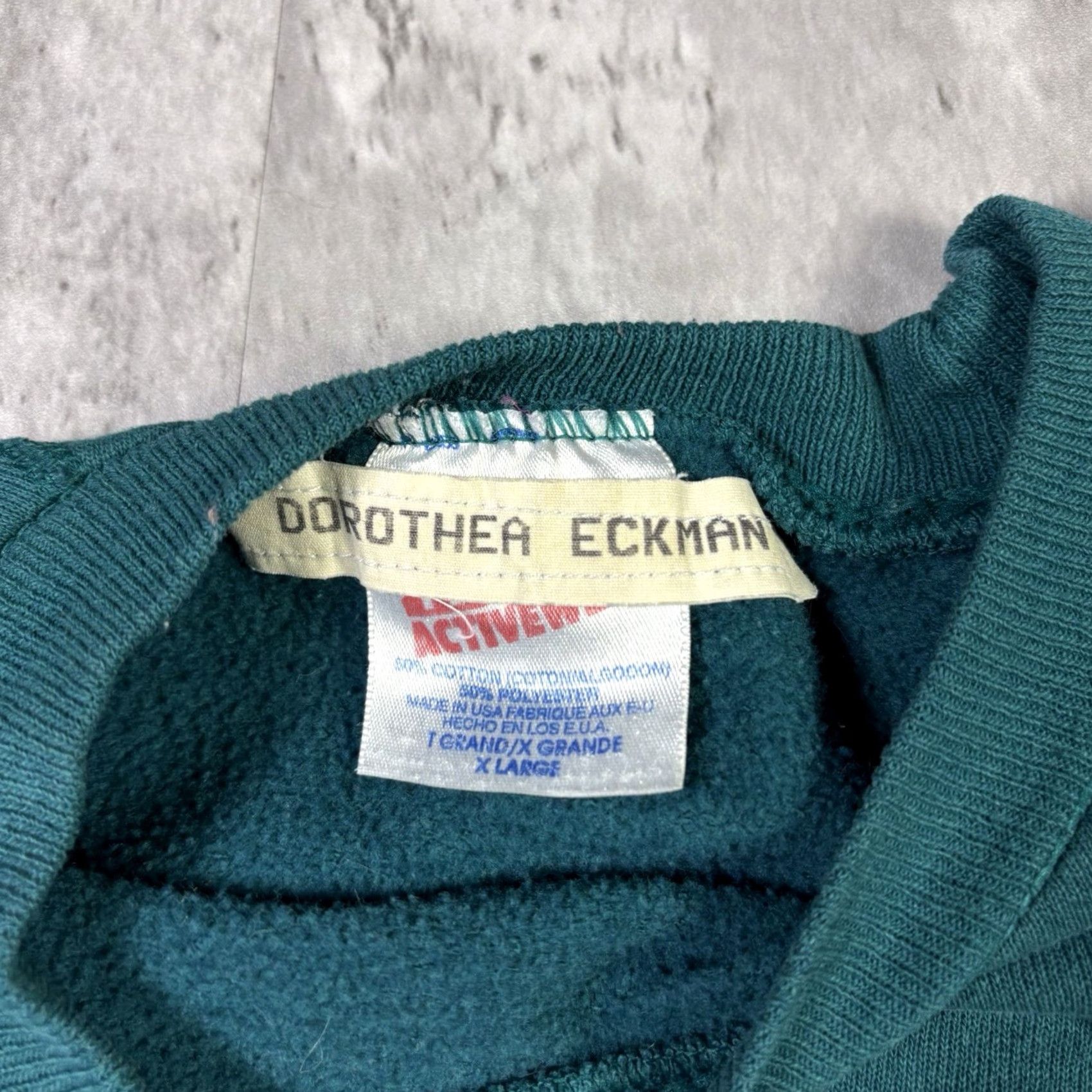 Hanes VINTAGE Hanes Sweatshirt Blue Raglan Crewneck XL 90s Mens Pullover Fleece Graphic Print Logo Galaxy Size US XL / EU 56 / 4 - 5 Thumbnail