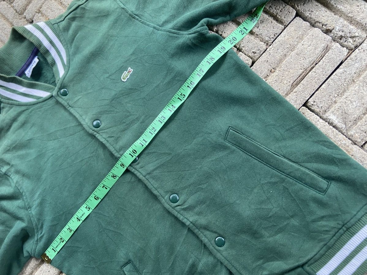Lacoste Lacoste varsity jacket with white striped ribbed trims Size US M / EU 48-50 / 2 - 10 Thumbnail
