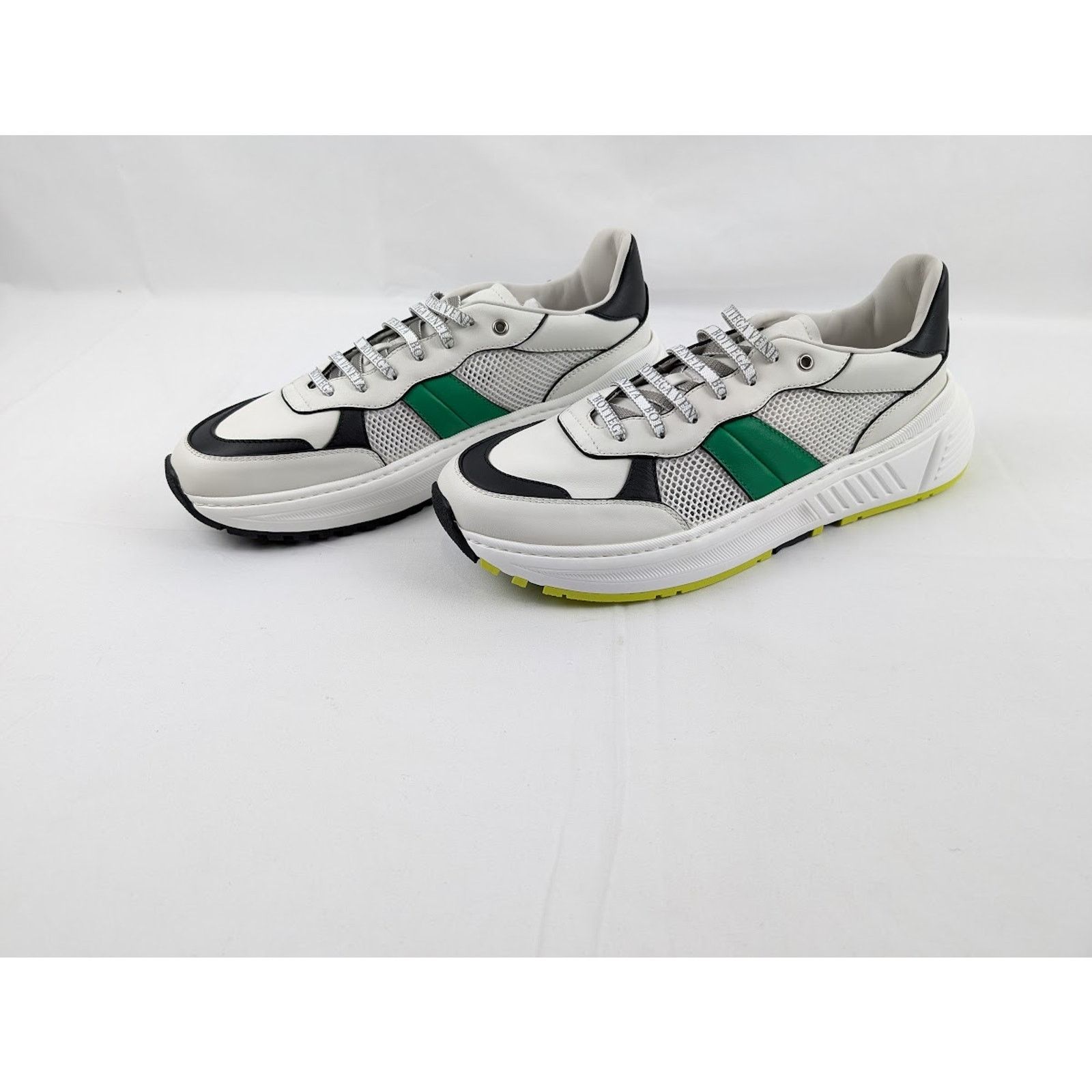 Bottega Veneta o1rshd1 Mens Speedster Leather Sneakers in Multicolor Size US 12.5 / EU 45-46 - 17 Thumbnail