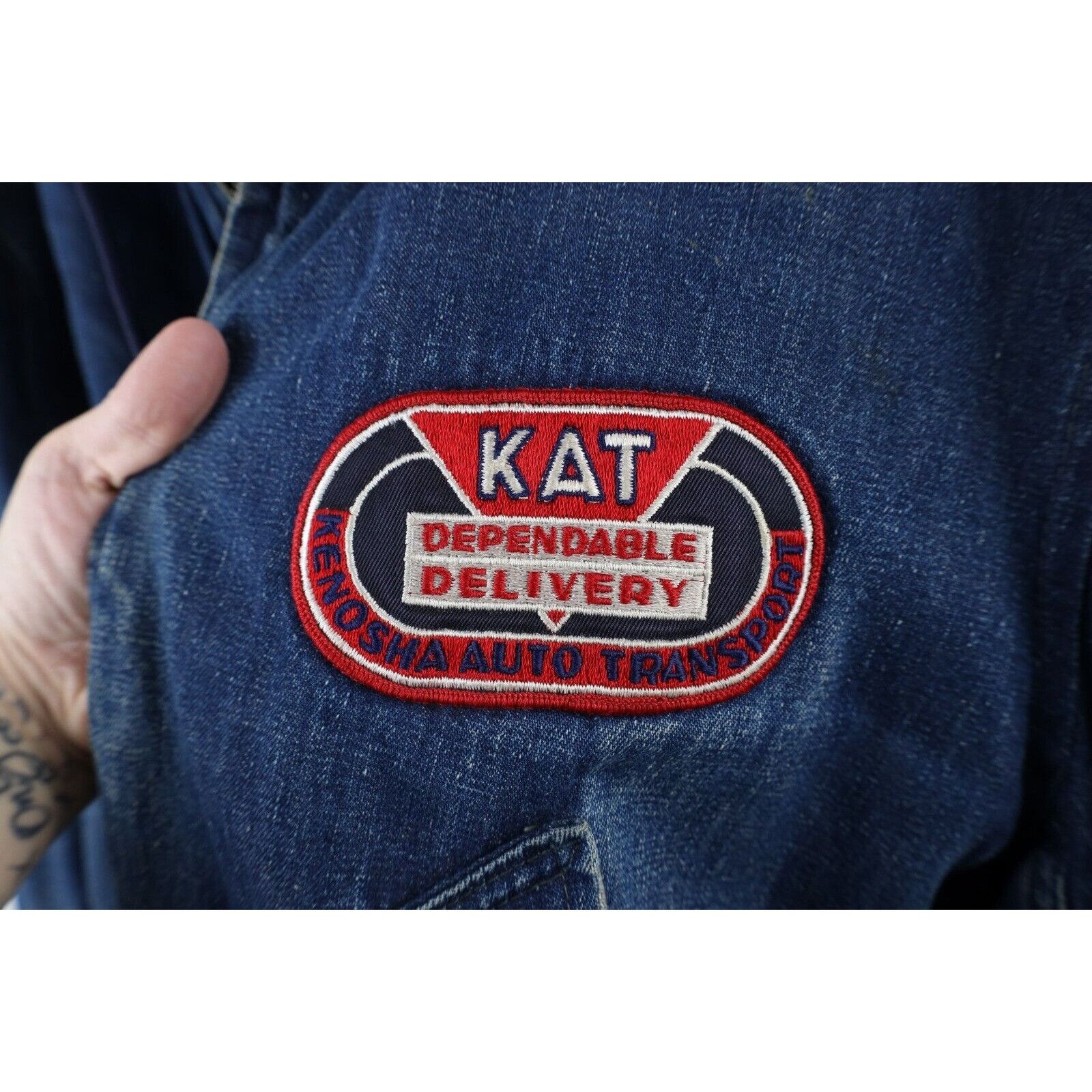 Vintage Vintage 50s Montgomery Ward Blanket Lined Denim Jacket Size US XL / EU 56 / 4 - 4 Thumbnail