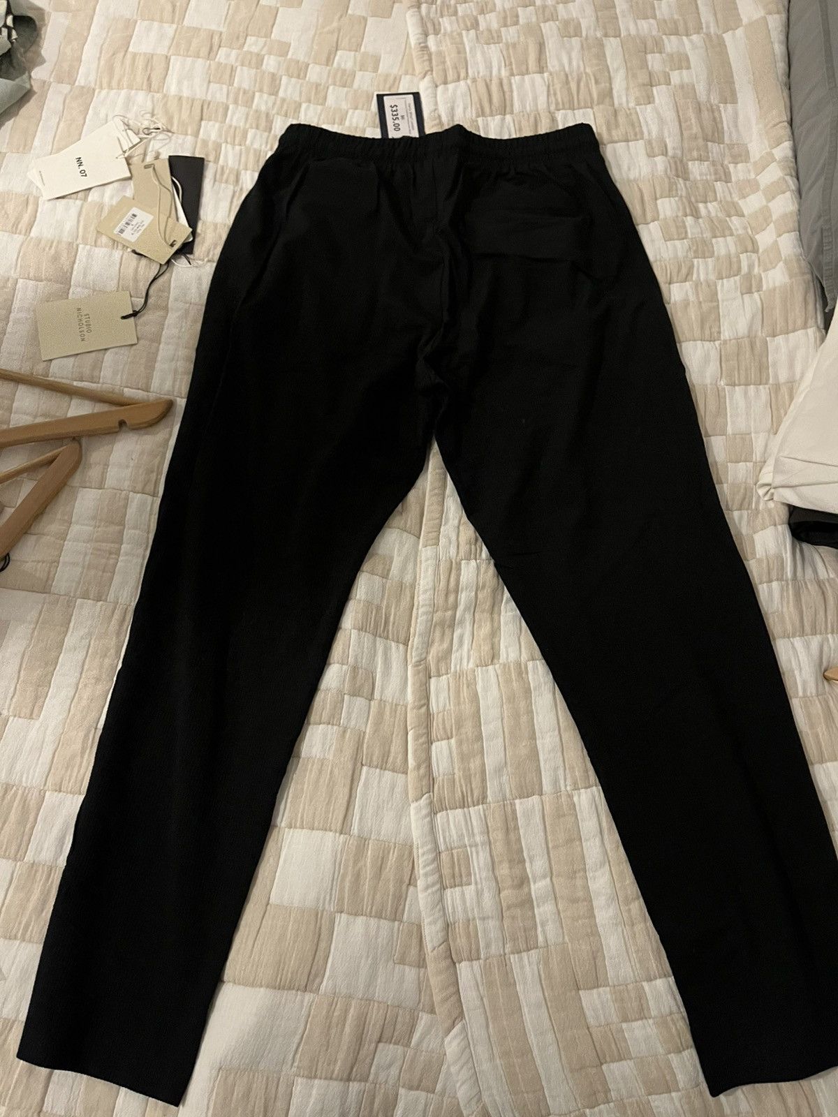Harris Wharf London Harris Wharf London Trousers Coolmax Seersucker Black Size US 40 / EU 56 - 6 Thumbnail