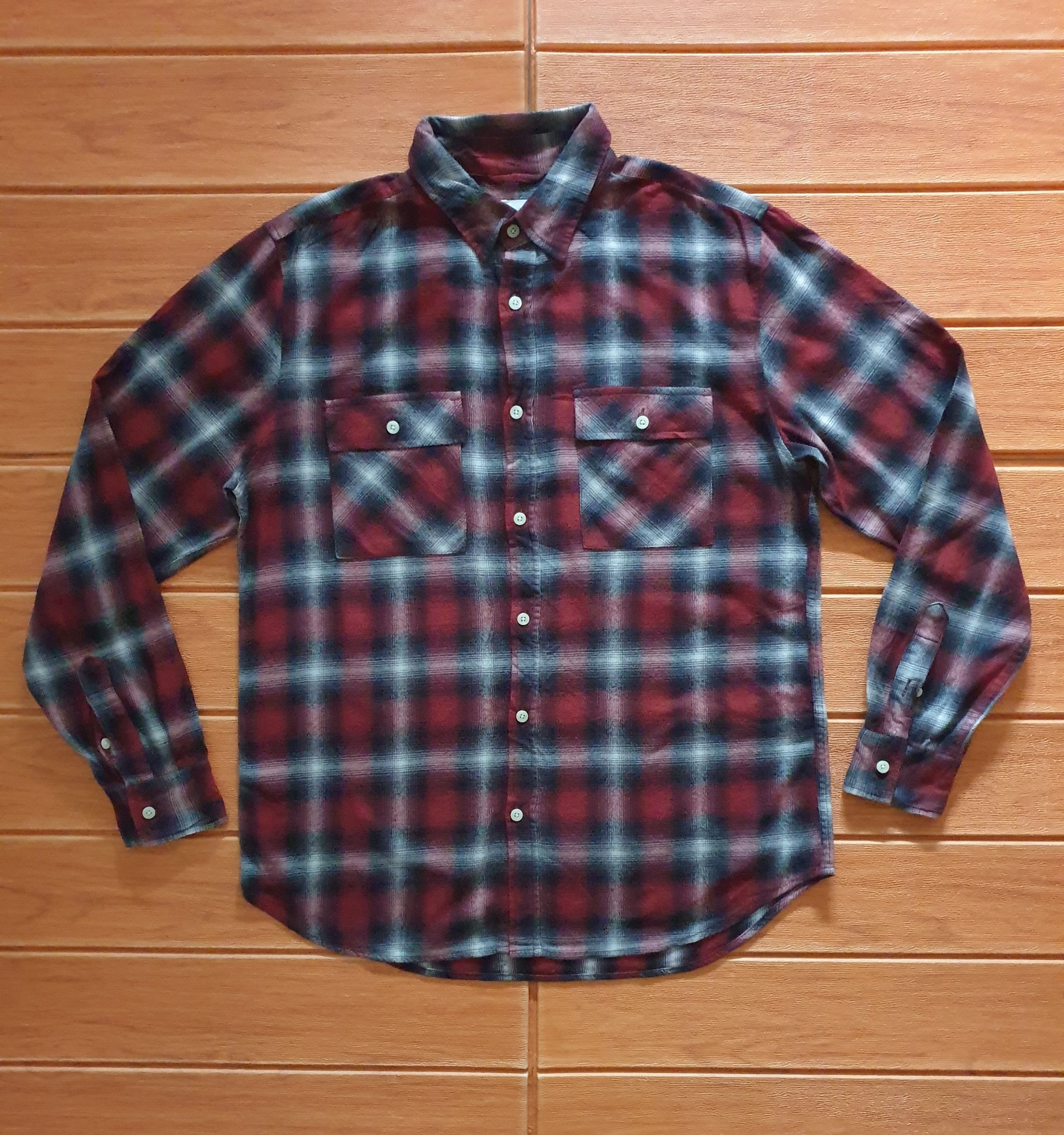 💥Browny checkered flannel shirt