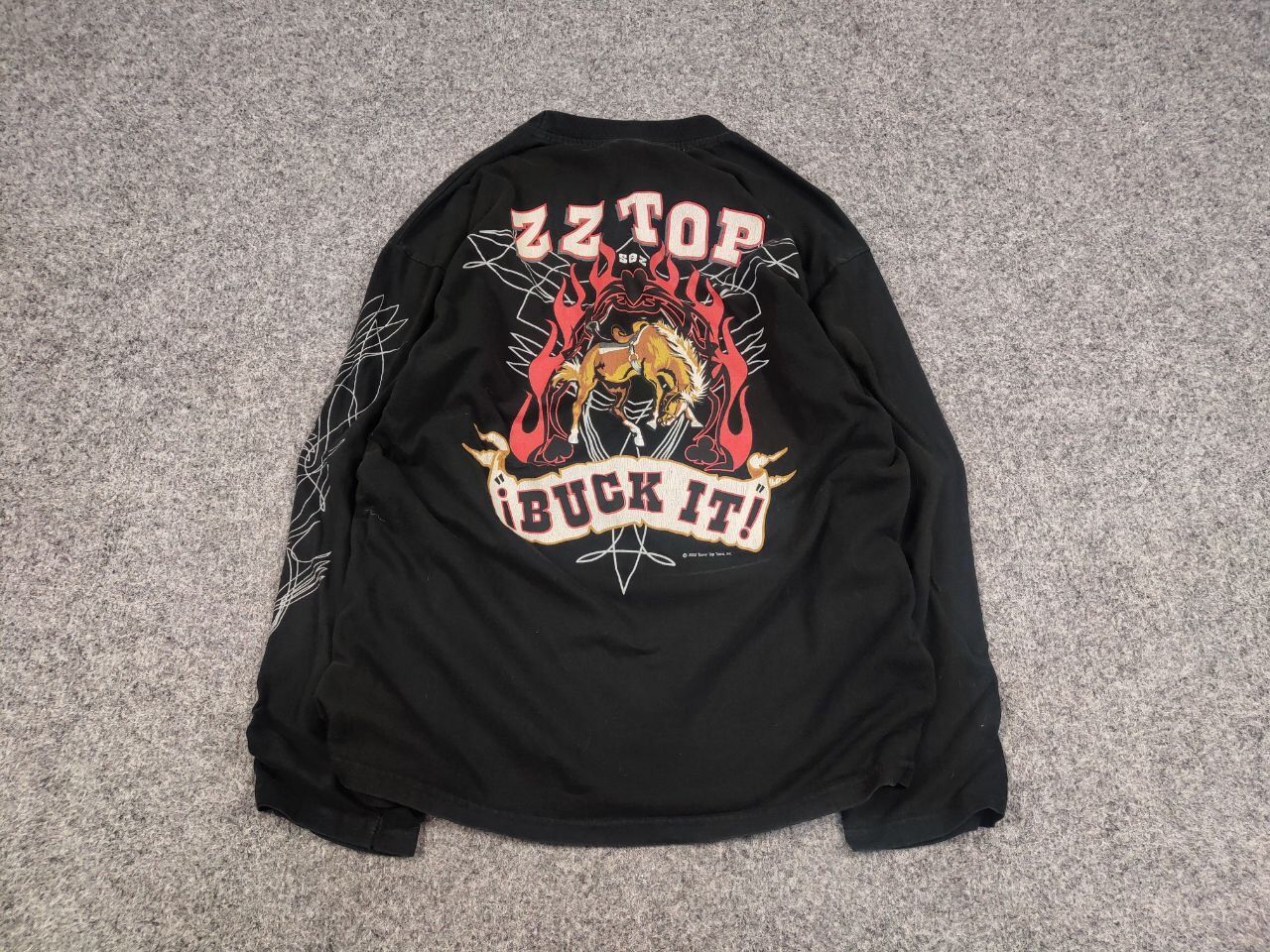 Band Tees Vintage ZZ Top 2002 Buck in Tour T Shirt Longsleeve Size US S / EU 44-46 / 1 - 2 Thumbnail