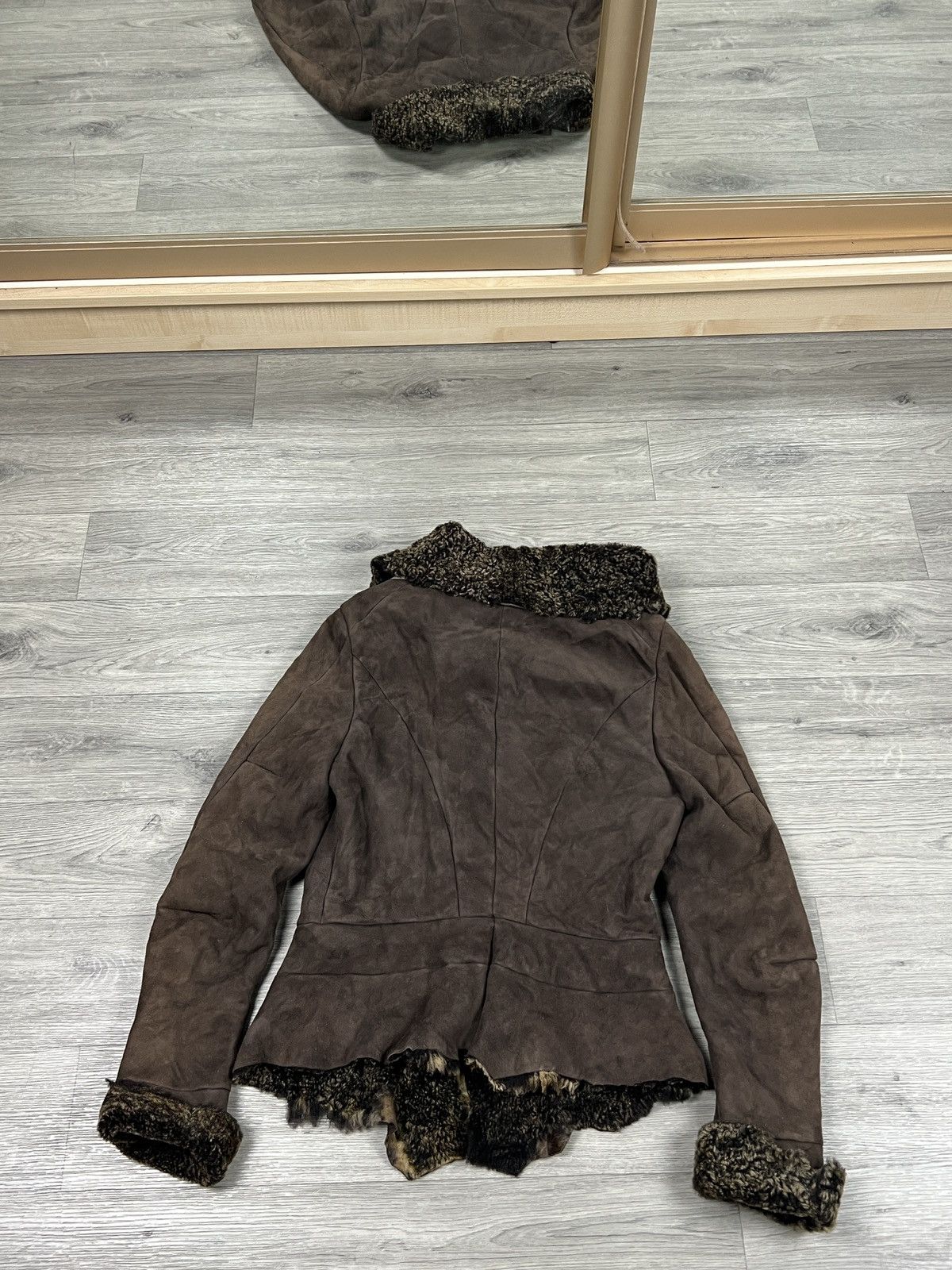 Other Rare Nigel Preston Lambskin Leather Shearling Hooded Jacket Size S / US 4 / IT 40 - 9 Thumbnail