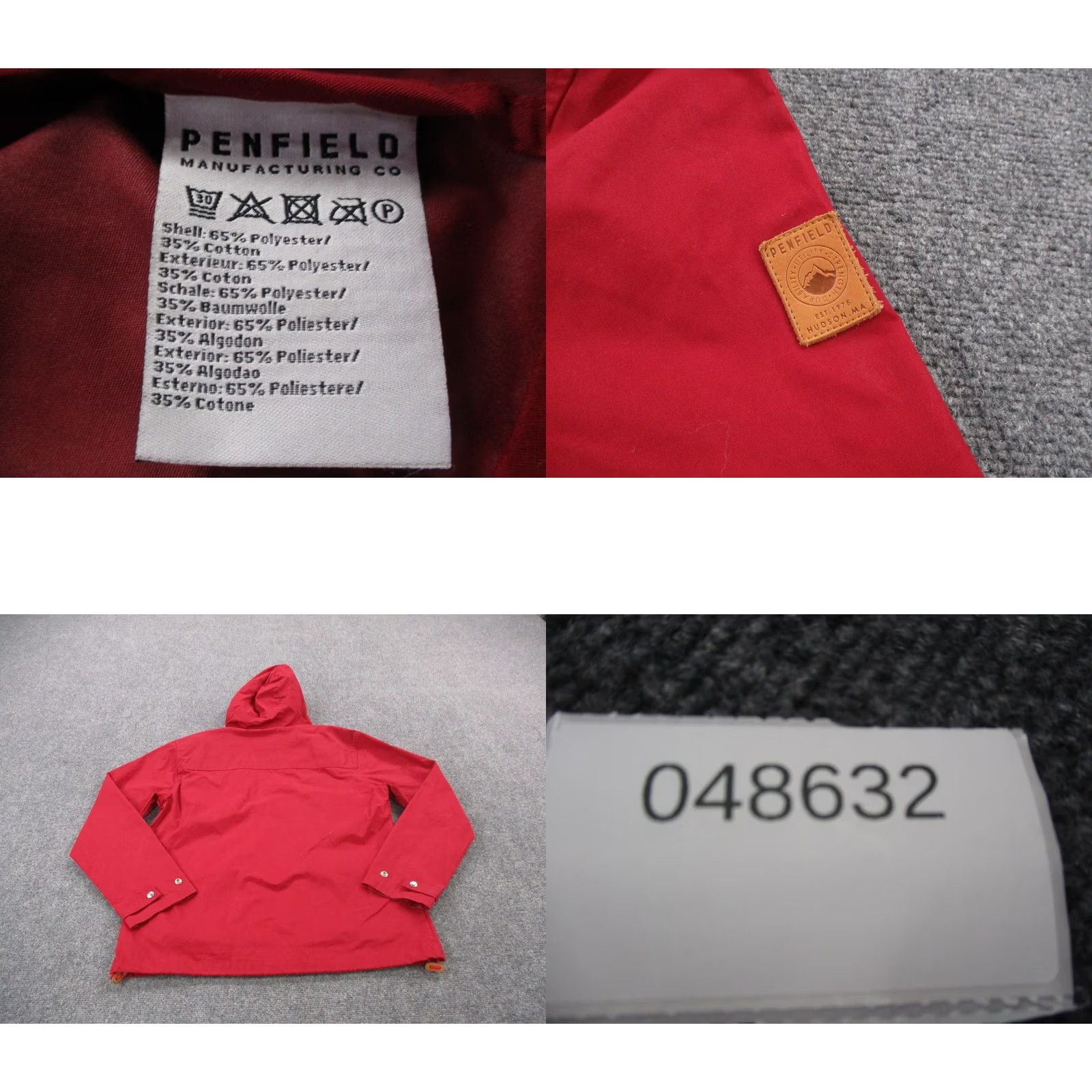 Penfield Penfield Jacket Mens L Red Outdoor Rain Coat Zip Hooded Lightweight Water Resistant Pockets Windproof 90s? Size US L / EU 52-54 / 3 - 8 Thumbnail