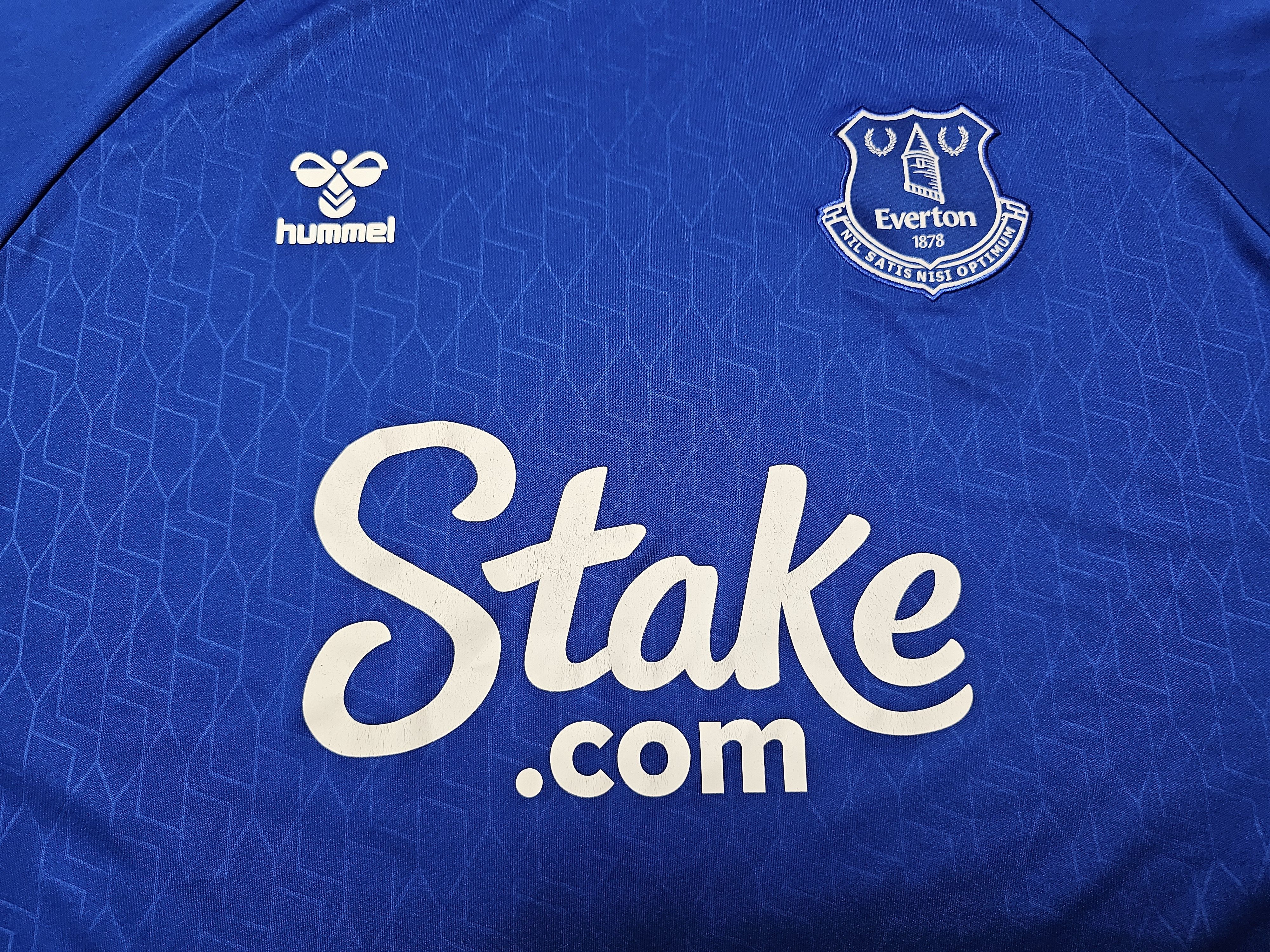 Hummel EVERTON 2022 2023 HOME LONG FOOTBALL SHIRT SOCCER JERSEY Size US XXL / EU 58 / 5 - 3 Thumbnail