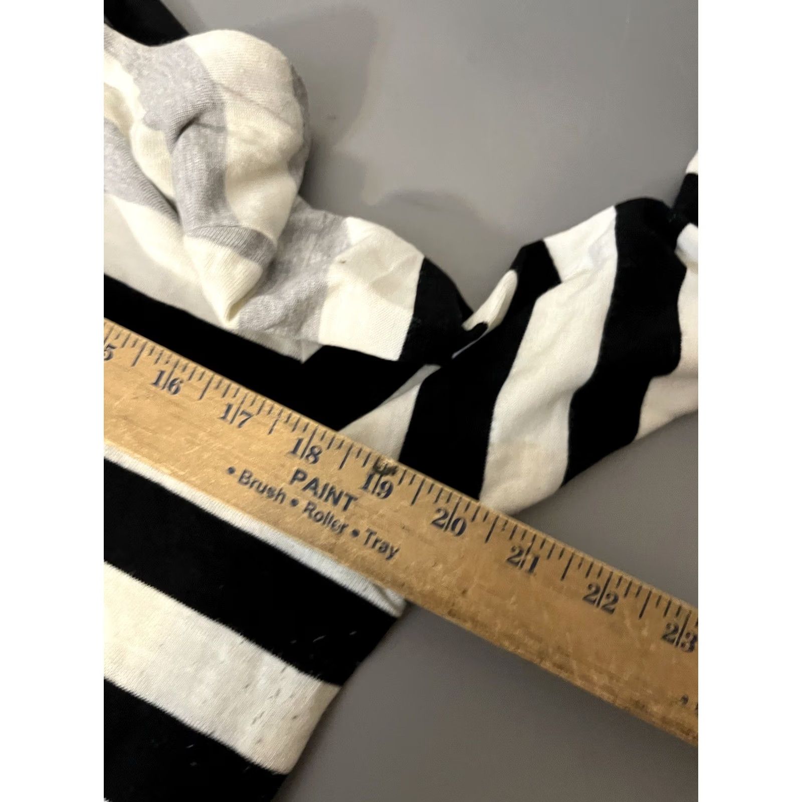 Croft & Barrow Croft & Barrow Women's Black White Gray Striped Long Sleeve Round Neck Top XL Size XL / US 12-14 / IT 48-50 - 5 Thumbnail
