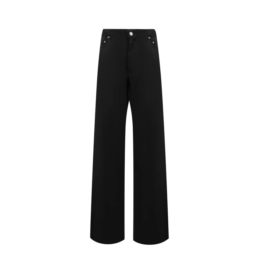 Rick Owens o1h1sh11225 Geth Jeans in Black Size 28" / US 6 / IT 42 - 1 Thumbnail