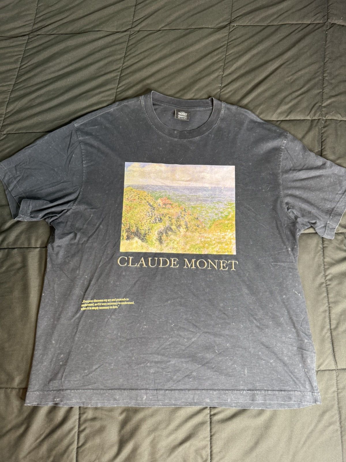 Bershka x Claude Monet Art Series Painting T-Shirt “Grey”