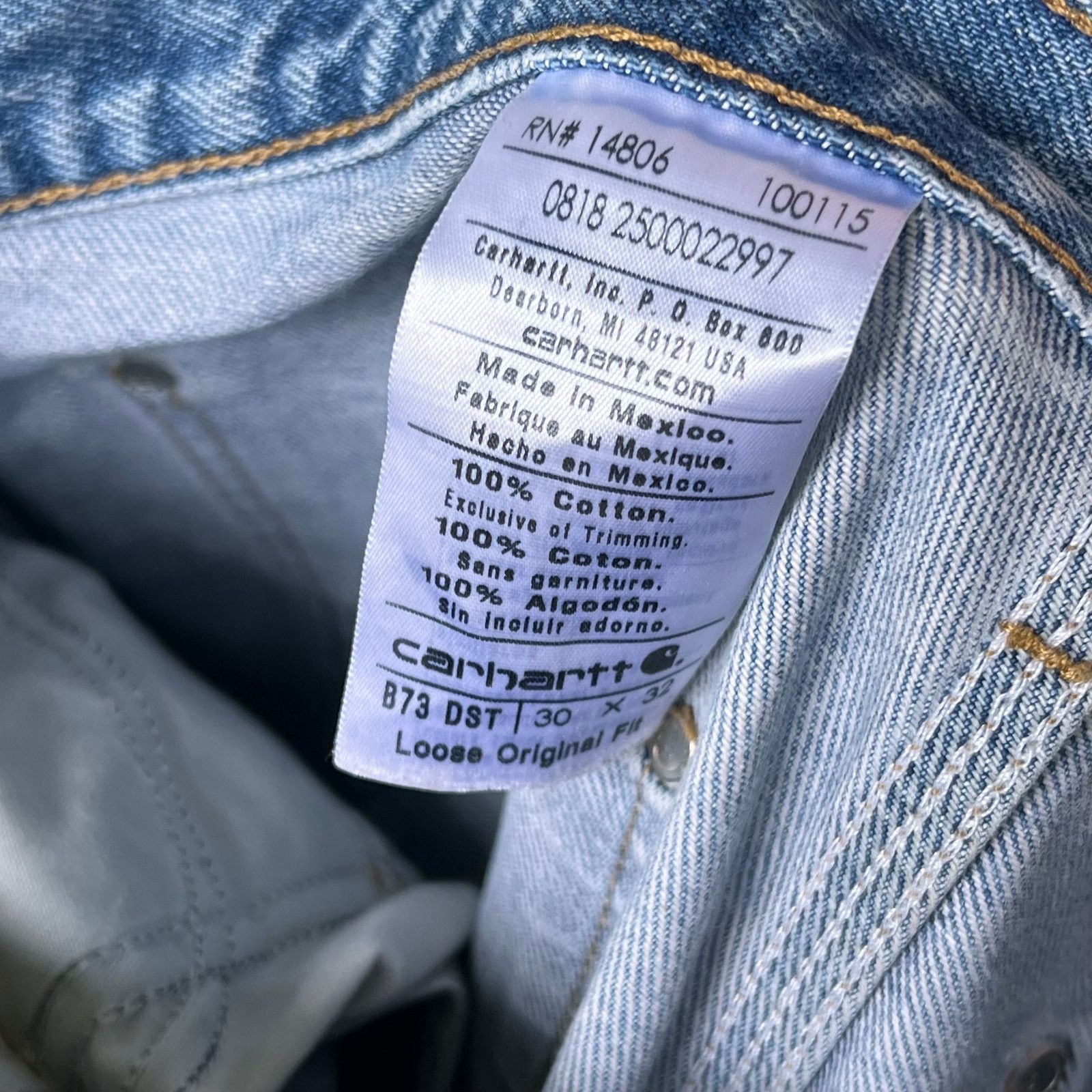 Carhartt × Vintage Carhartt denim blue jeans double knee work carpenter pants Size US 29 - 7 Thumbnail