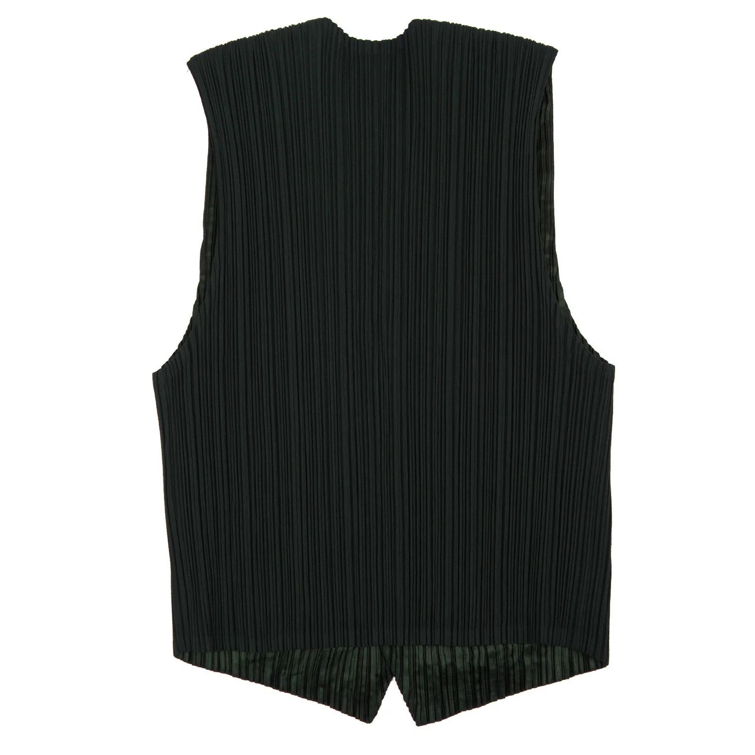Issey Miyake Double Face Pleats Vest in Dark Green XL Size US XL / EU 56 / 4 - 10 Thumbnail