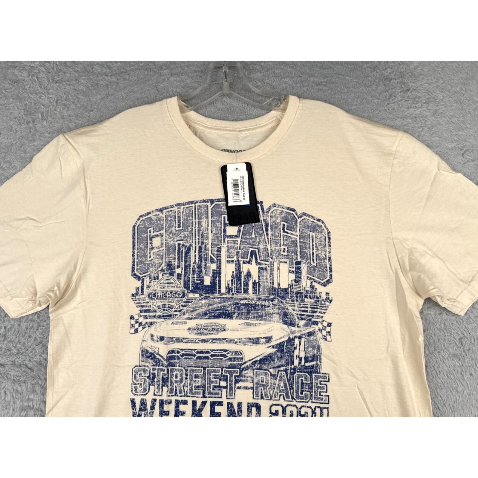 NASCAR Nascar Shirt Adult Large Ivory Cotton Chicago Street Race 2024 Blueprint Style Size US L / EU 52-54 / 3 - 4 Thumbnail