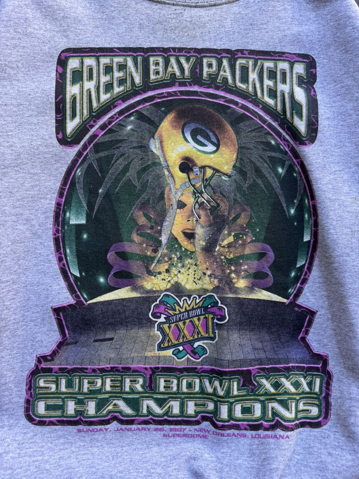 Starter Vintage 90s/00s Green Bay Packers 1997 Superbowl Champions Size US XL / EU 56 / 4 - 3 Thumbnail