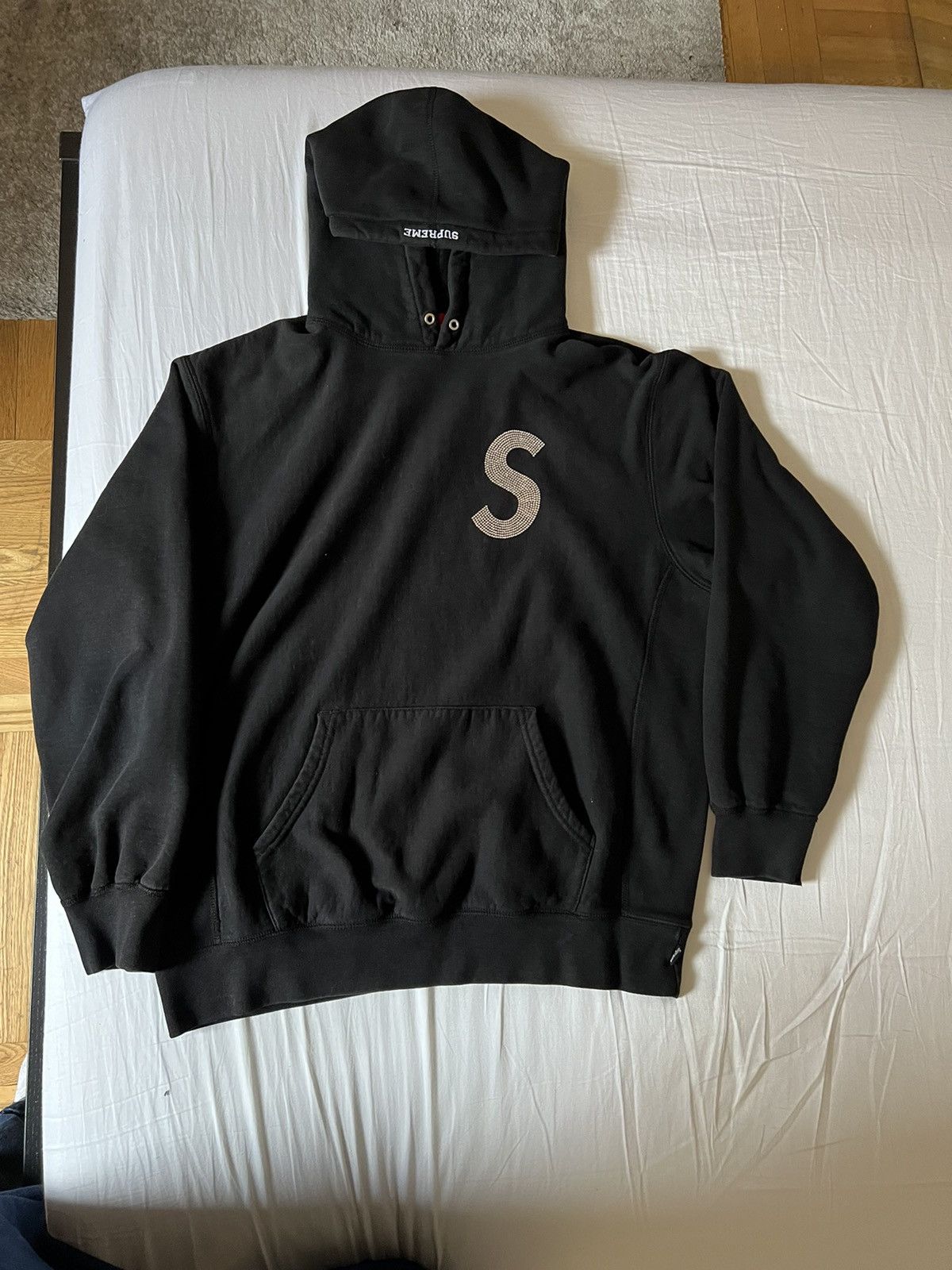 Supreme Supreme x Swarovski S Logo Hoodie | Grailed