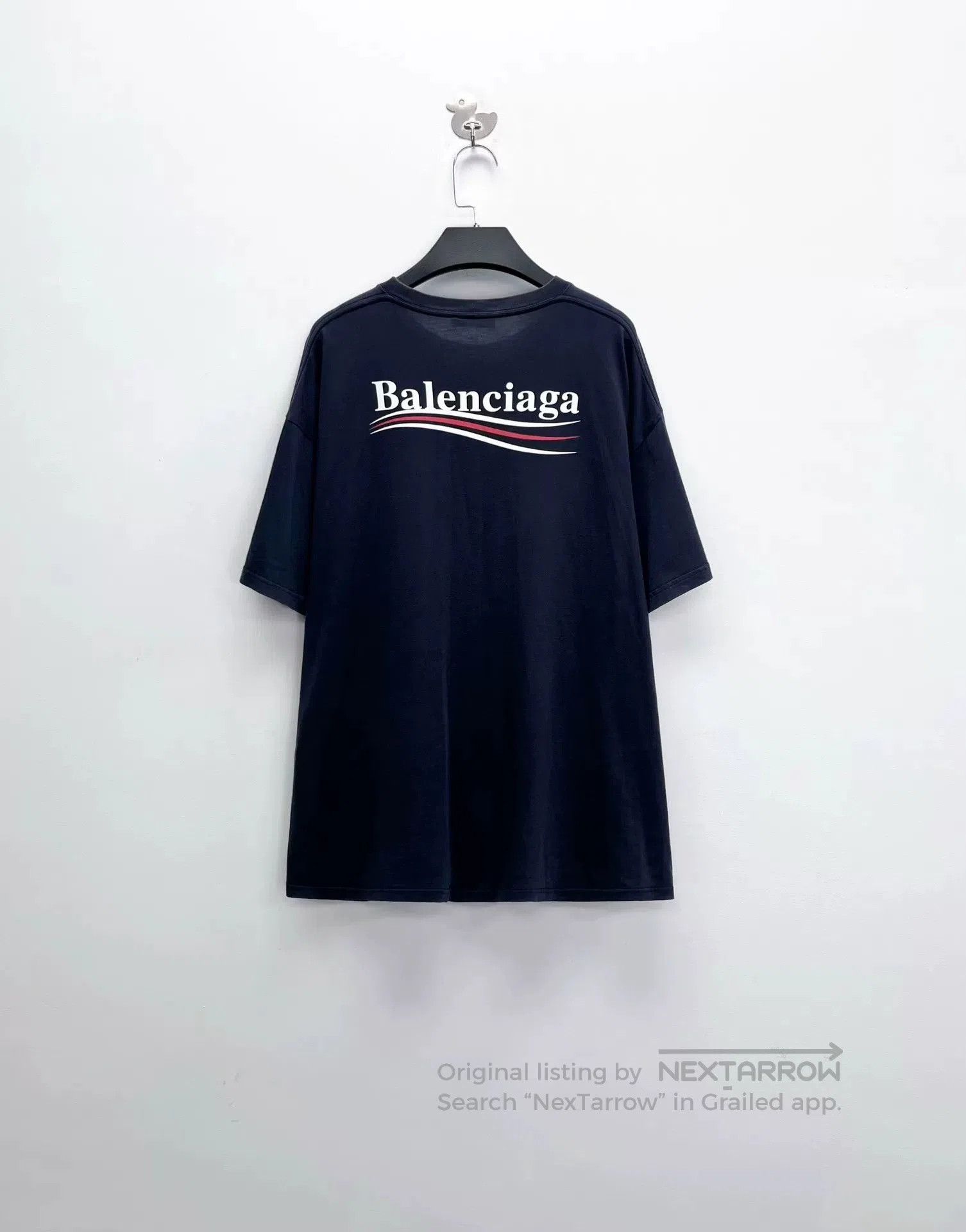 Balenciaga balenciaga navy blue logo t. Size US XS / EU 42 / 0 - 2 Thumbnail