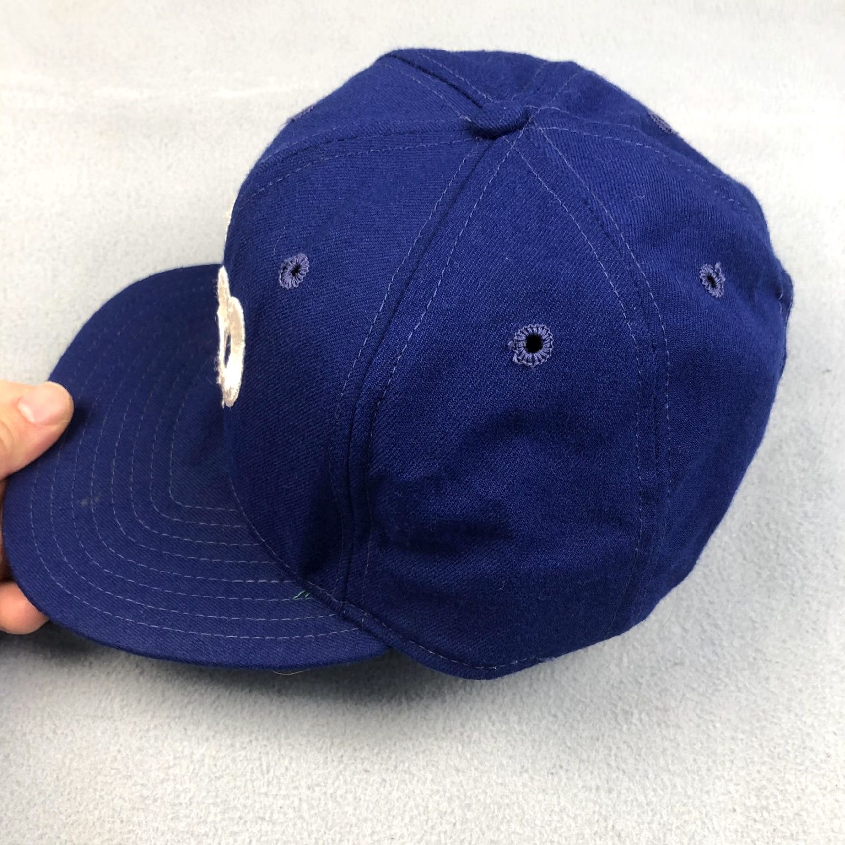 New Era Vintage New Era BP Hat Snap Back Mens Medium Large Baseball Cap Made USA 90s Size ONE SIZE - 3 Thumbnail