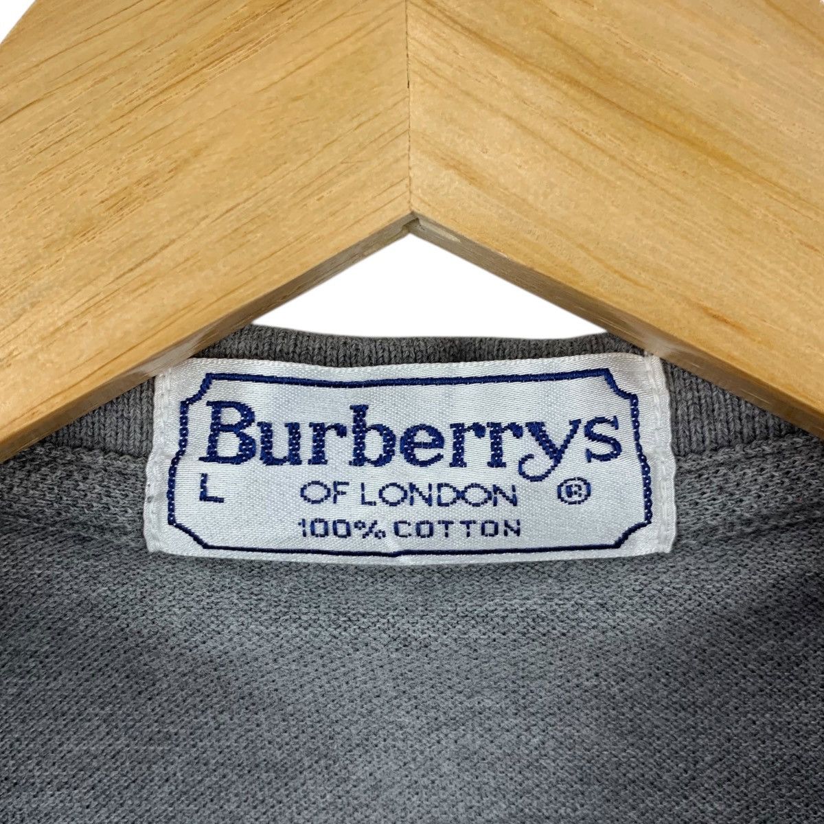 Burberry Vintage 90's BURBERRYS OF LONDON Small Logo Polo Shirt Size US L / EU 52-54 / 3 - 6 Thumbnail