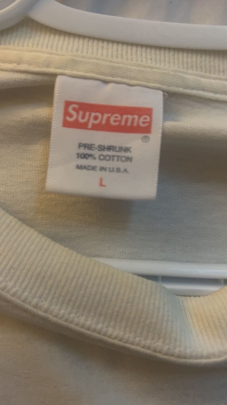 Supreme SS14 Supreme ‘Fuck The World’ Long sleeve White Size US L / EU 52-54 / 3 - 4 Thumbnail