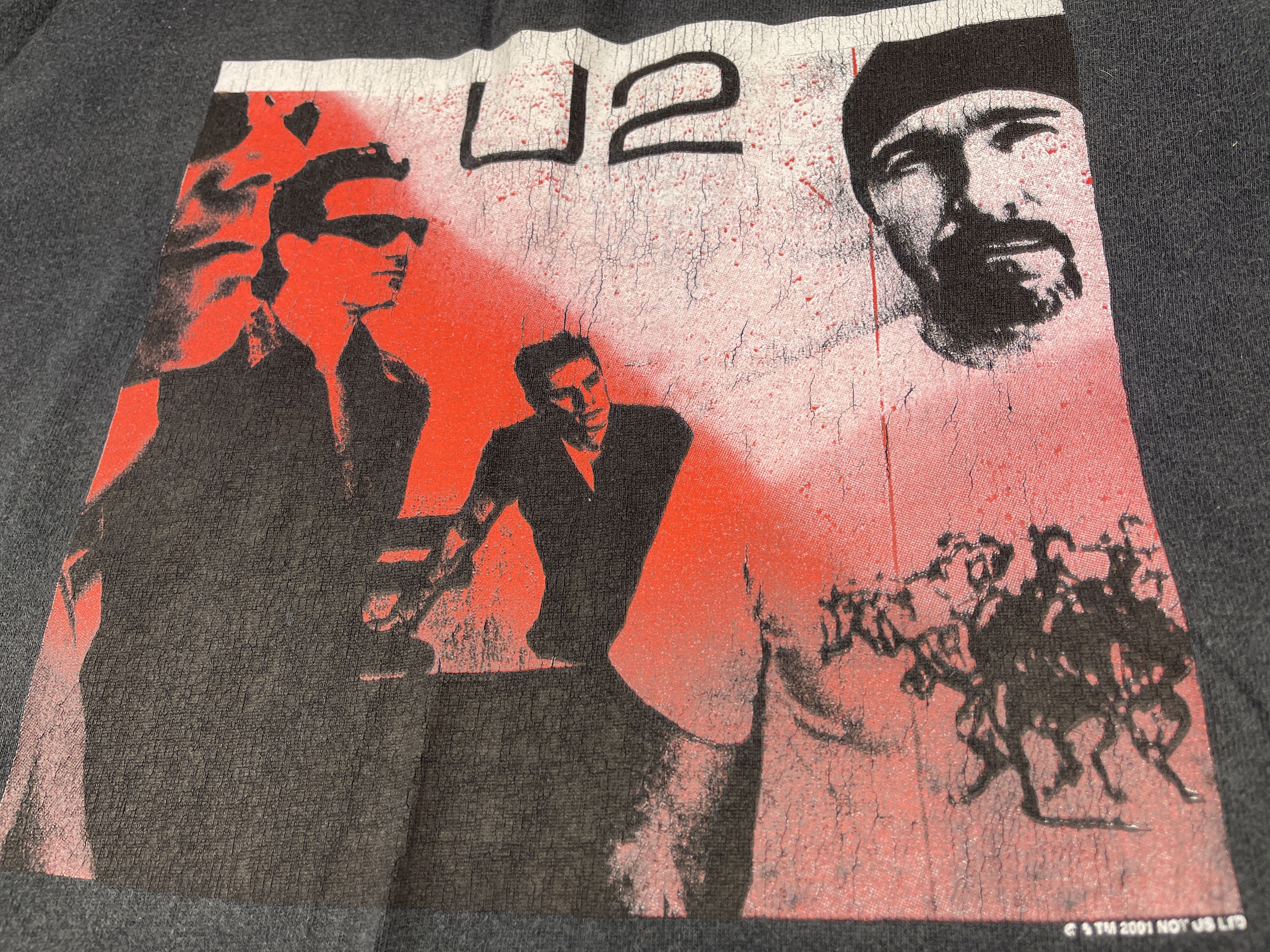 Band Tees Vintage U2 The Goal Is Elevation t-shirt, 2001, 90s Rock XL Size US XL / EU 56 / 4 - 7 Thumbnail