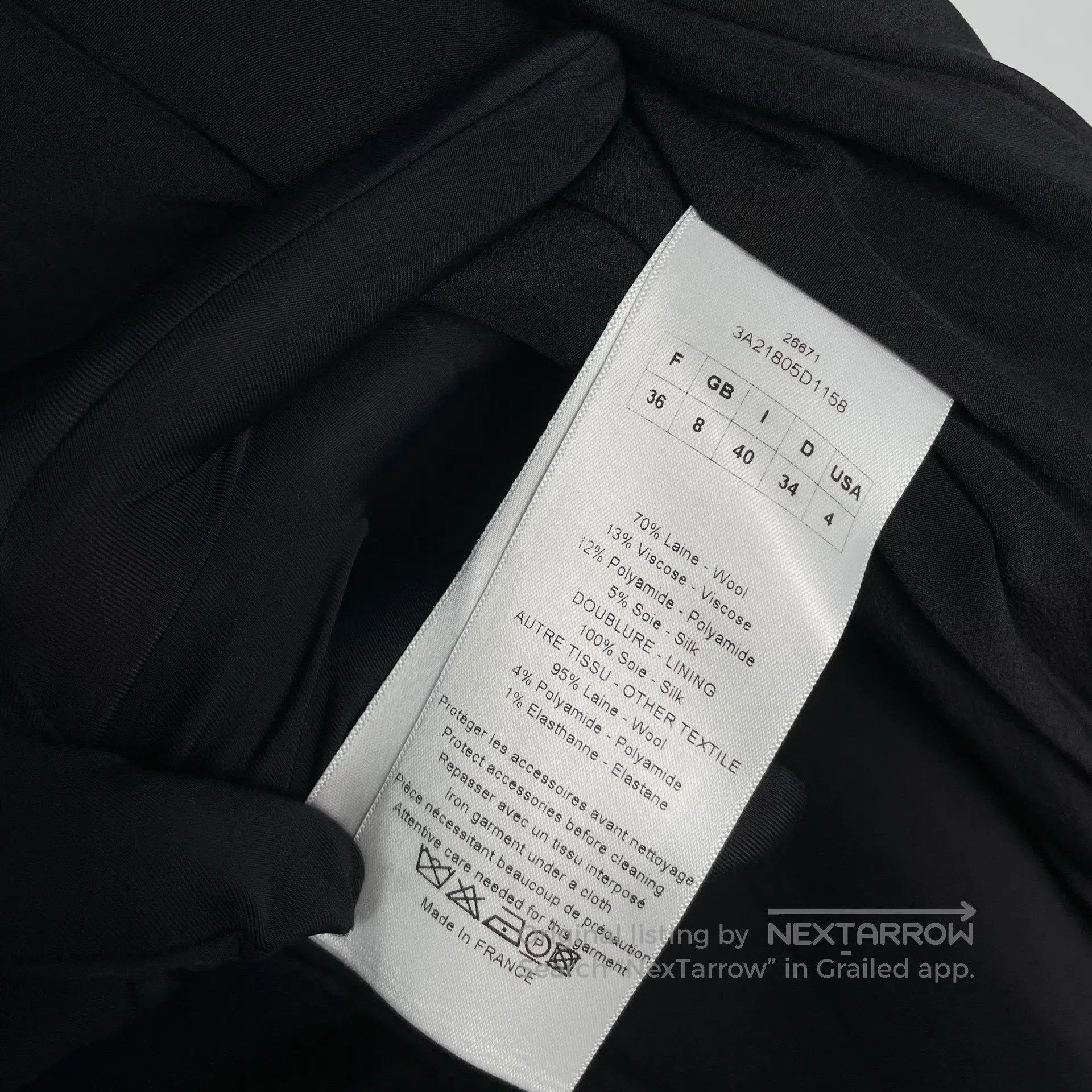 Dior Dior Black and Blue Long Coat Jacket| Size XS / US 0-2 / IT 36-38 - 6 Thumbnail