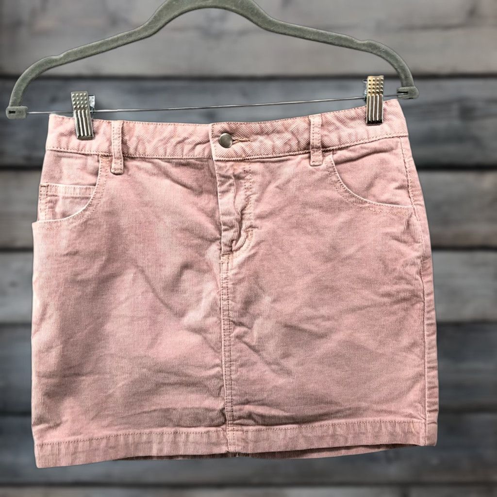 Urban Outfitters Urban Outfitters BDG Corduroy Mini Skirt Womens 2 Dusty Pink Straight Stretch Size 26" / US 2 / IT 38 - 1 Thumbnail