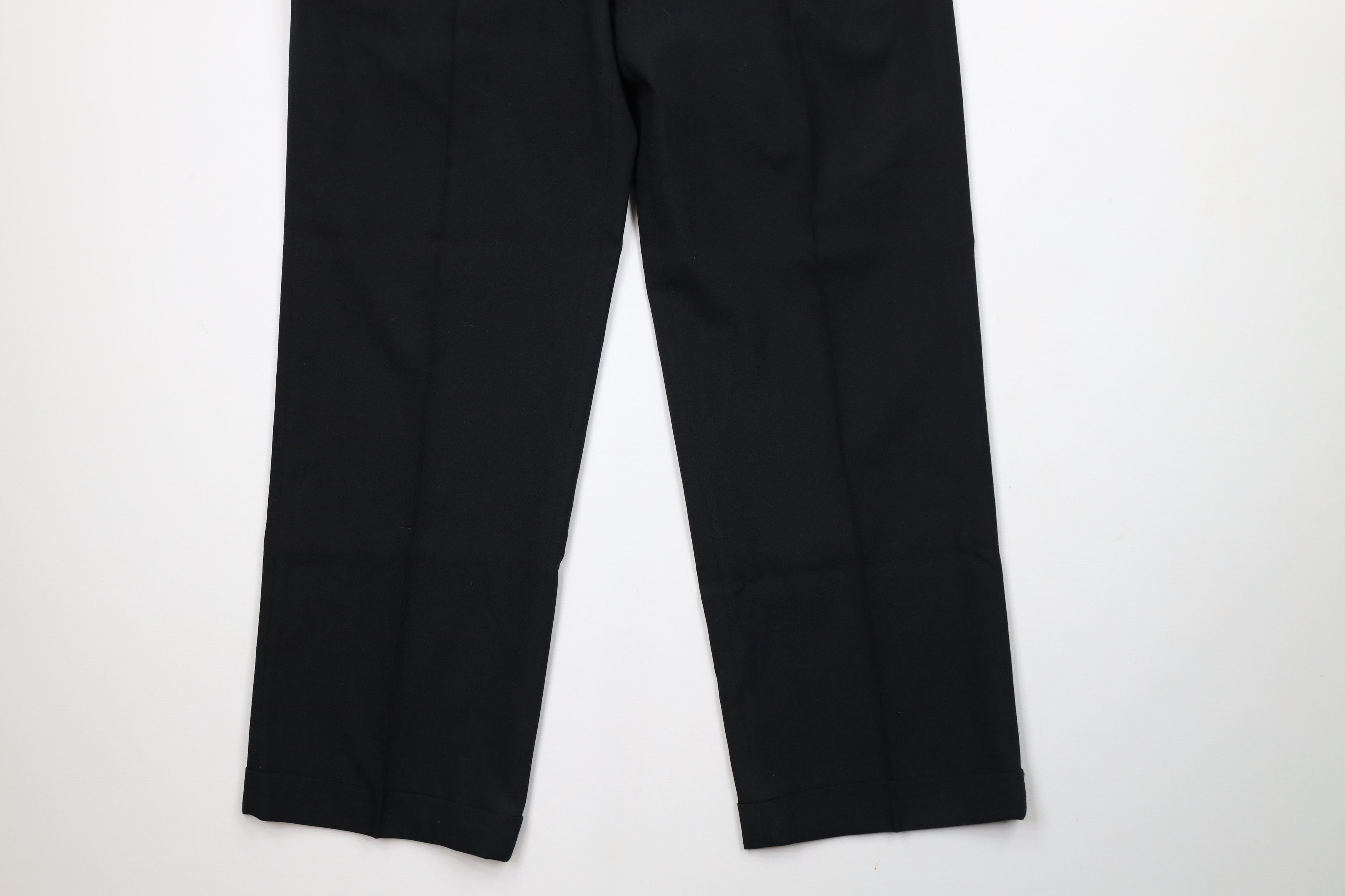Vintage Vintage 90s Streetwear Wide Leg Chino Pants Black USA Size US 32 / EU 48 - 4 Thumbnail