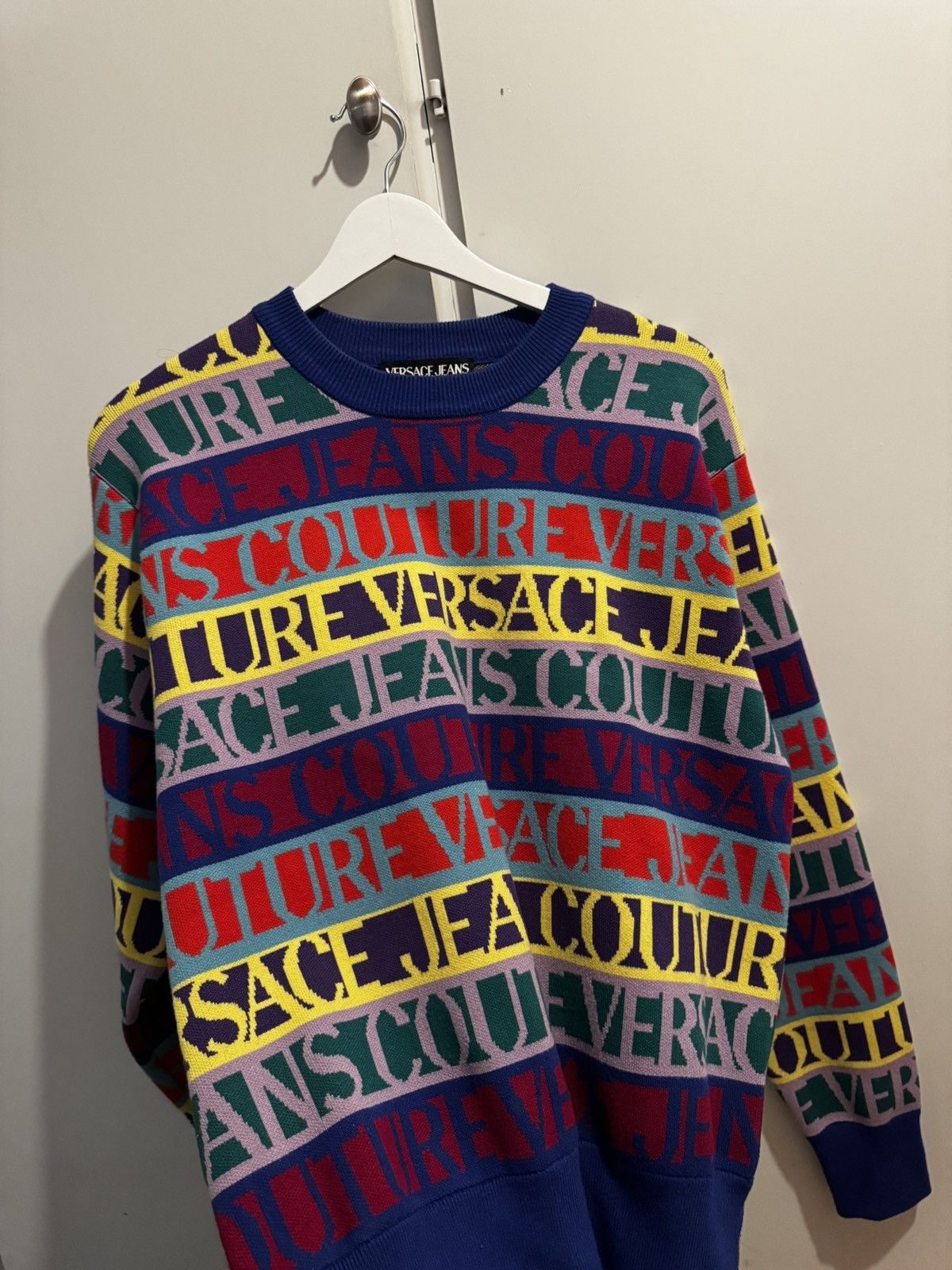 Versace Versace Jacquard Logo Sweater Size US XS / EU 42 / 0 - 4 Thumbnail