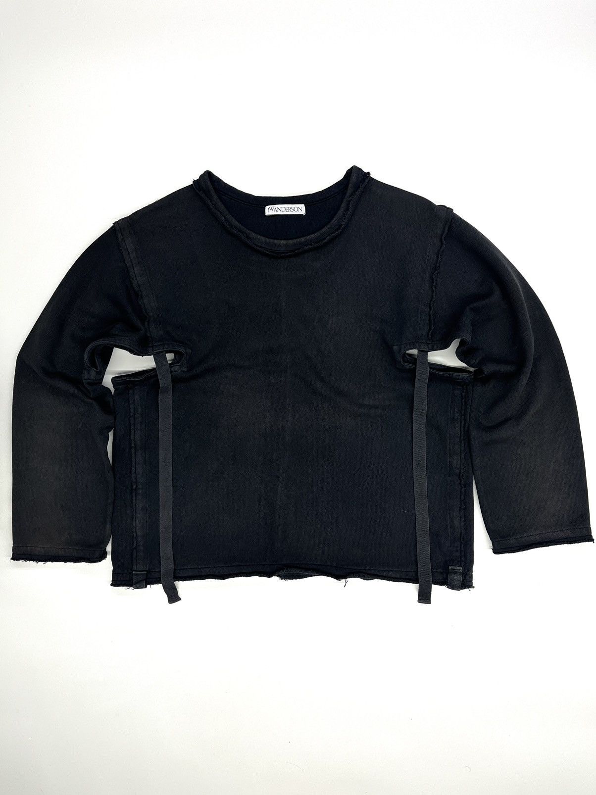 JW Anderson JW Anderson SS18 Navy Raw Edge Open Side Sweatshirt Size US M / EU 48-50 / 2 - 3 Thumbnail
