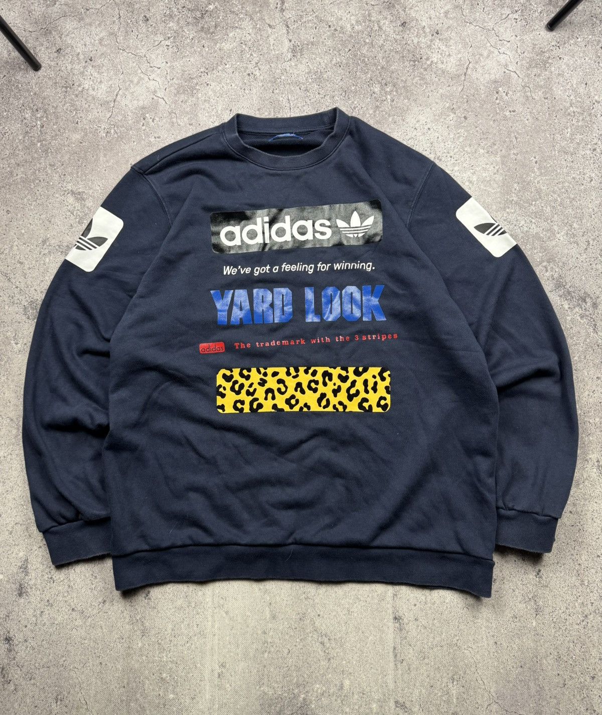 Adidas Vintage Adidas Y2K Leopard Printed Yard Look Japanesse sweat Size US XL / EU 56 / 4 - 1 Thumbnail
