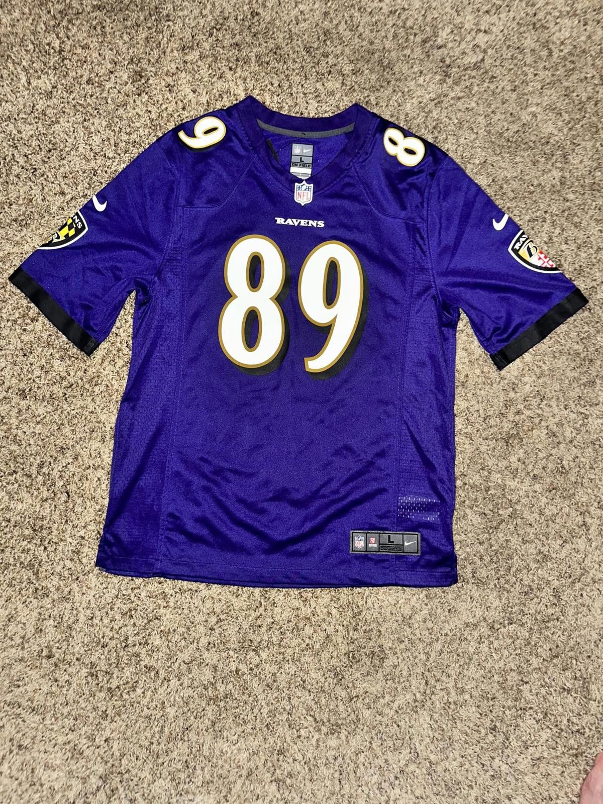 Nike Nike Men's Baltimore Ravens Mark Andrews Purple Game Jersey Size US L / EU 52-54 / 3 - 1 Thumbnail